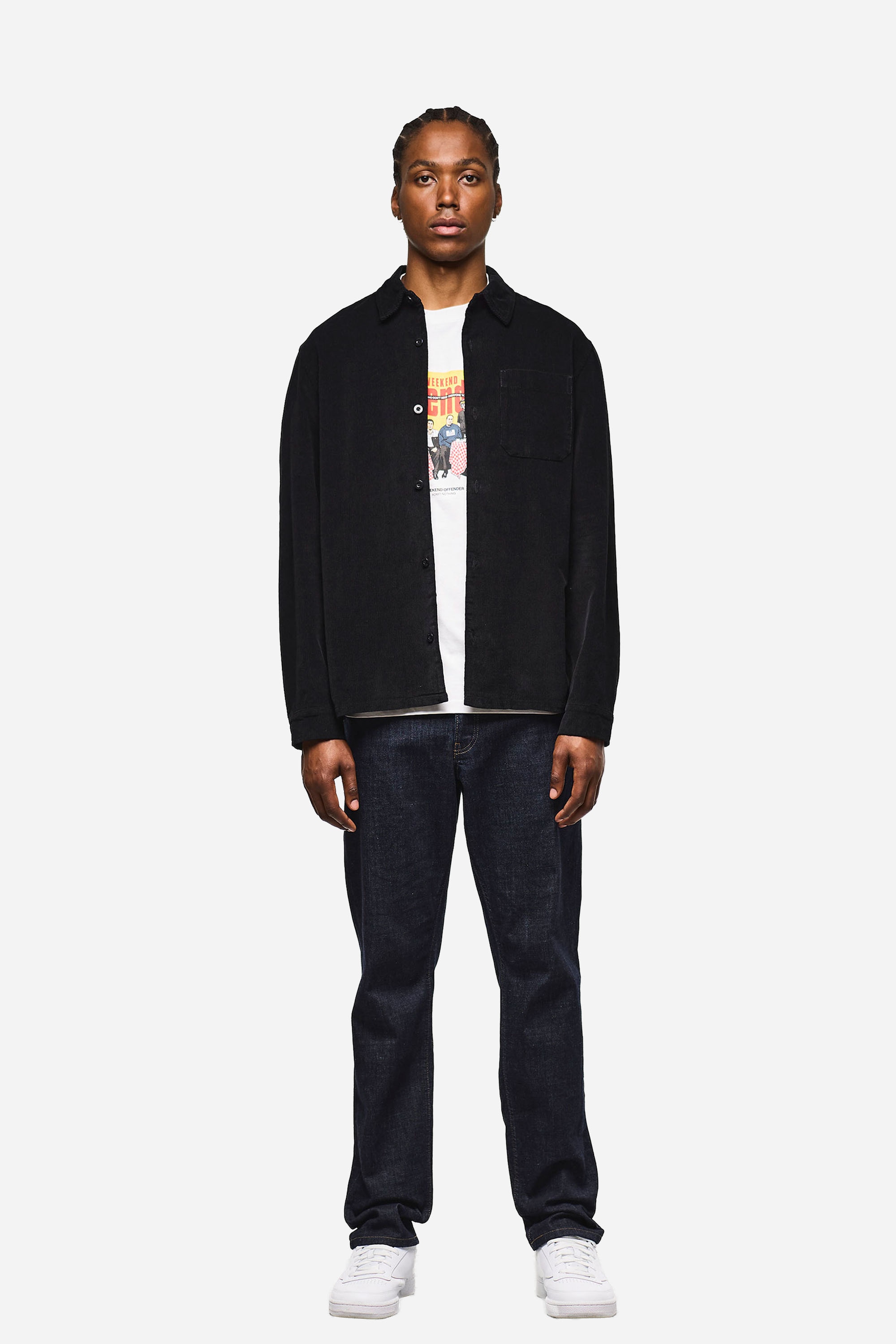 Weekend Offender Kurzarmshirt »WELCH CORD OVERSHIRT Herren«, Überhemd Herren, leichte Hemdjacke, Feincord, Jackenhemd, Sale