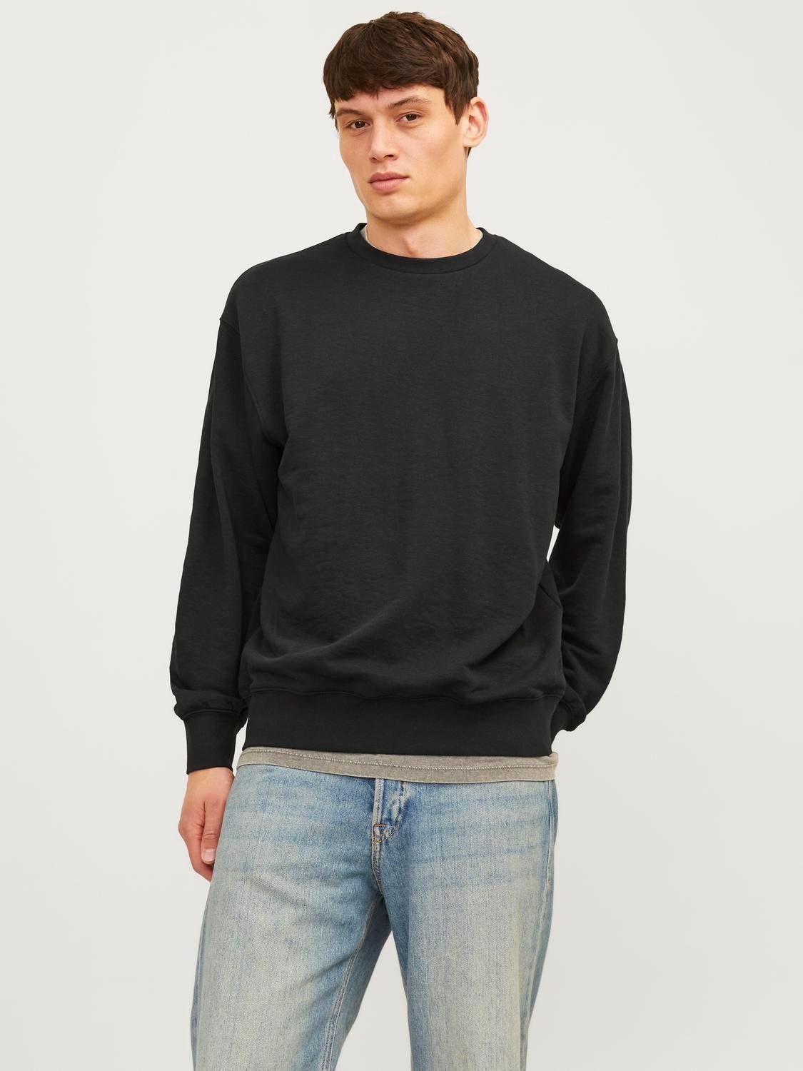 Jack & Jones Sweatshirt "JJECHARGE SWEAT CREW NECK NOOS", mit Rippbündchen