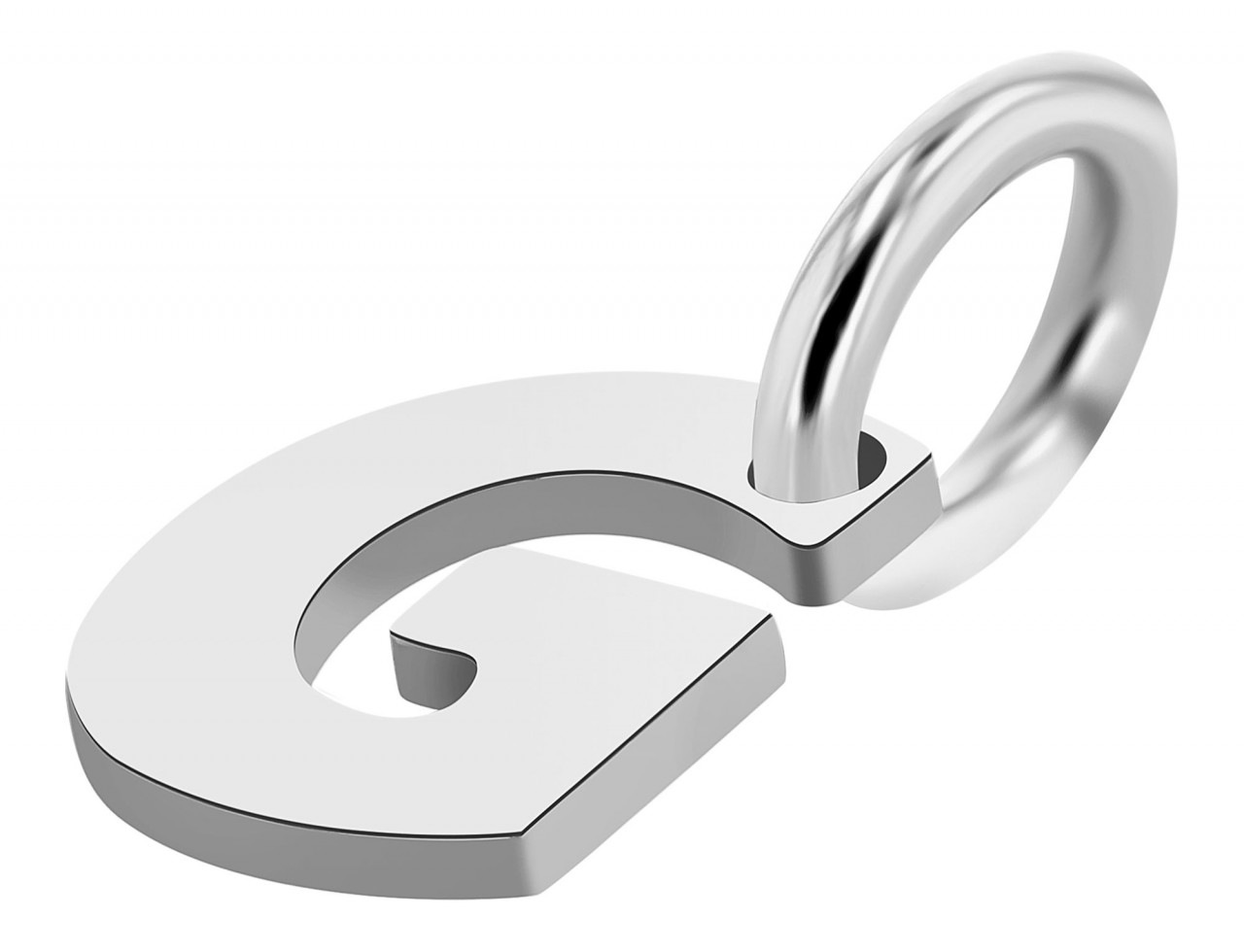 Adelia´s Kettenanhänger »trendiger Buchstabe Anhänger aus 925 Sterling Silber«