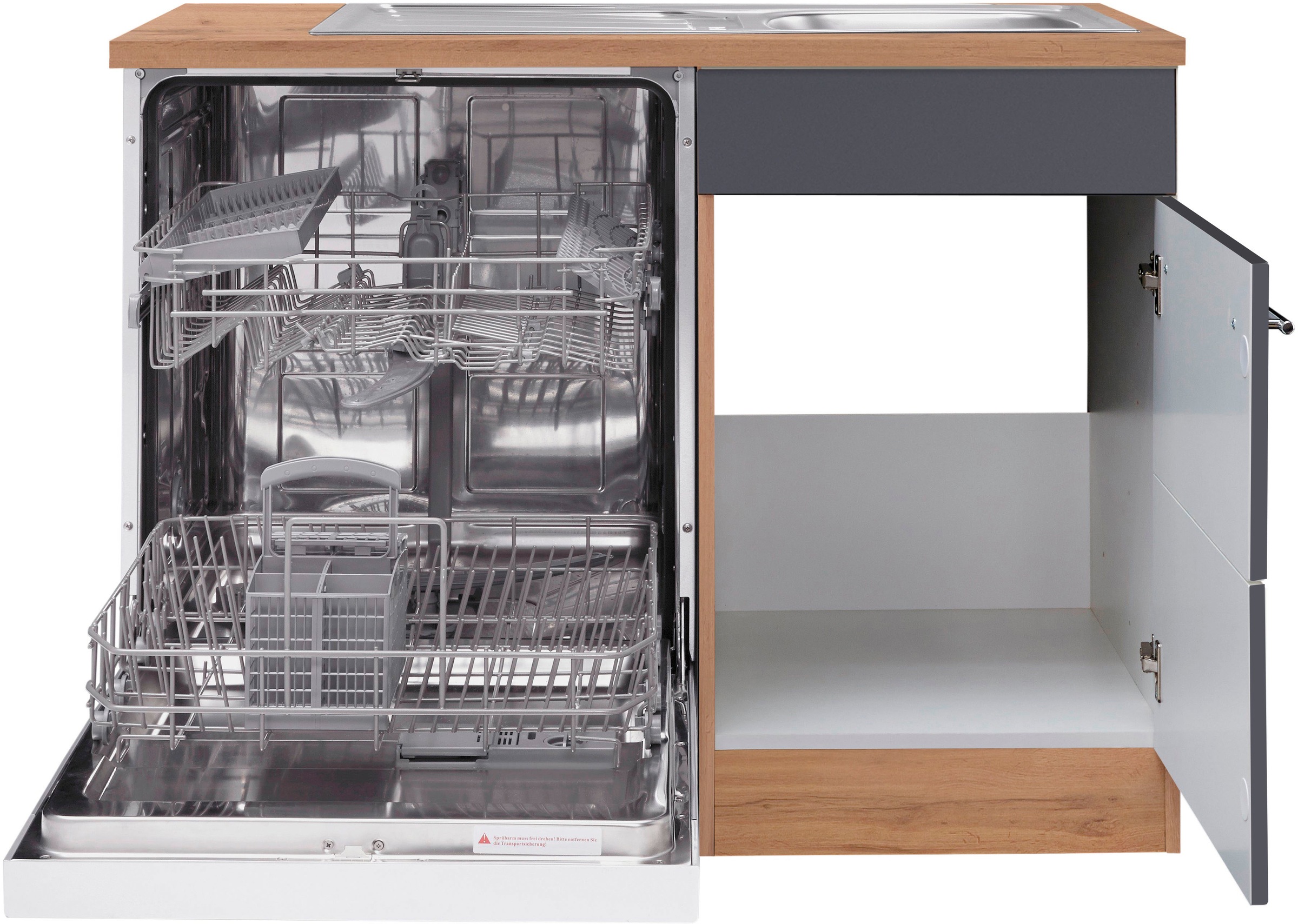 HELD MÖBEL Spülenschrank "Wien", Breite 110 cm, inkl. Möbelfront für teilin günstig online kaufen