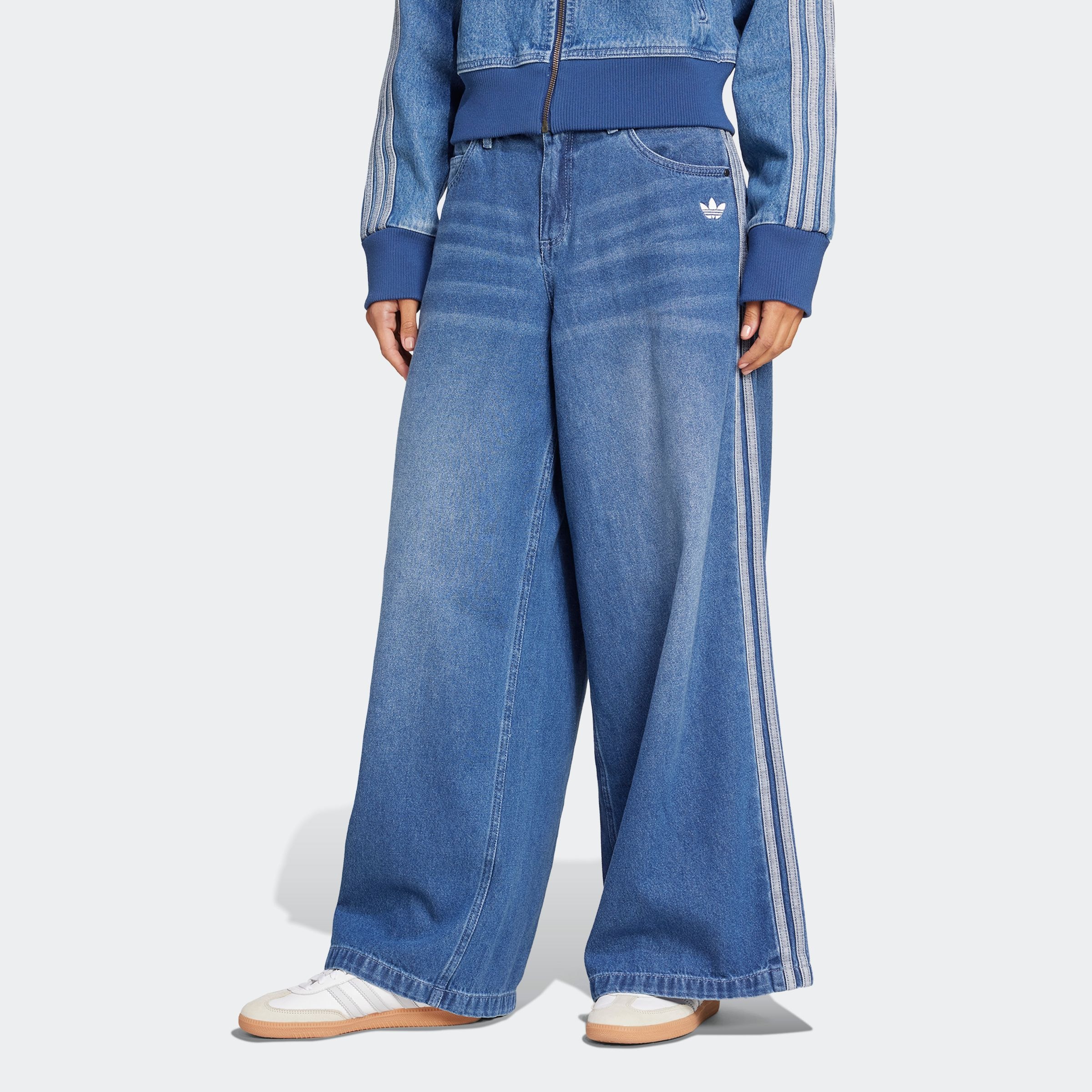 adidas Originals Sporthose "DENIM WIDE PANT", (1 tlg.), adidas Jeans, lässi günstig online kaufen