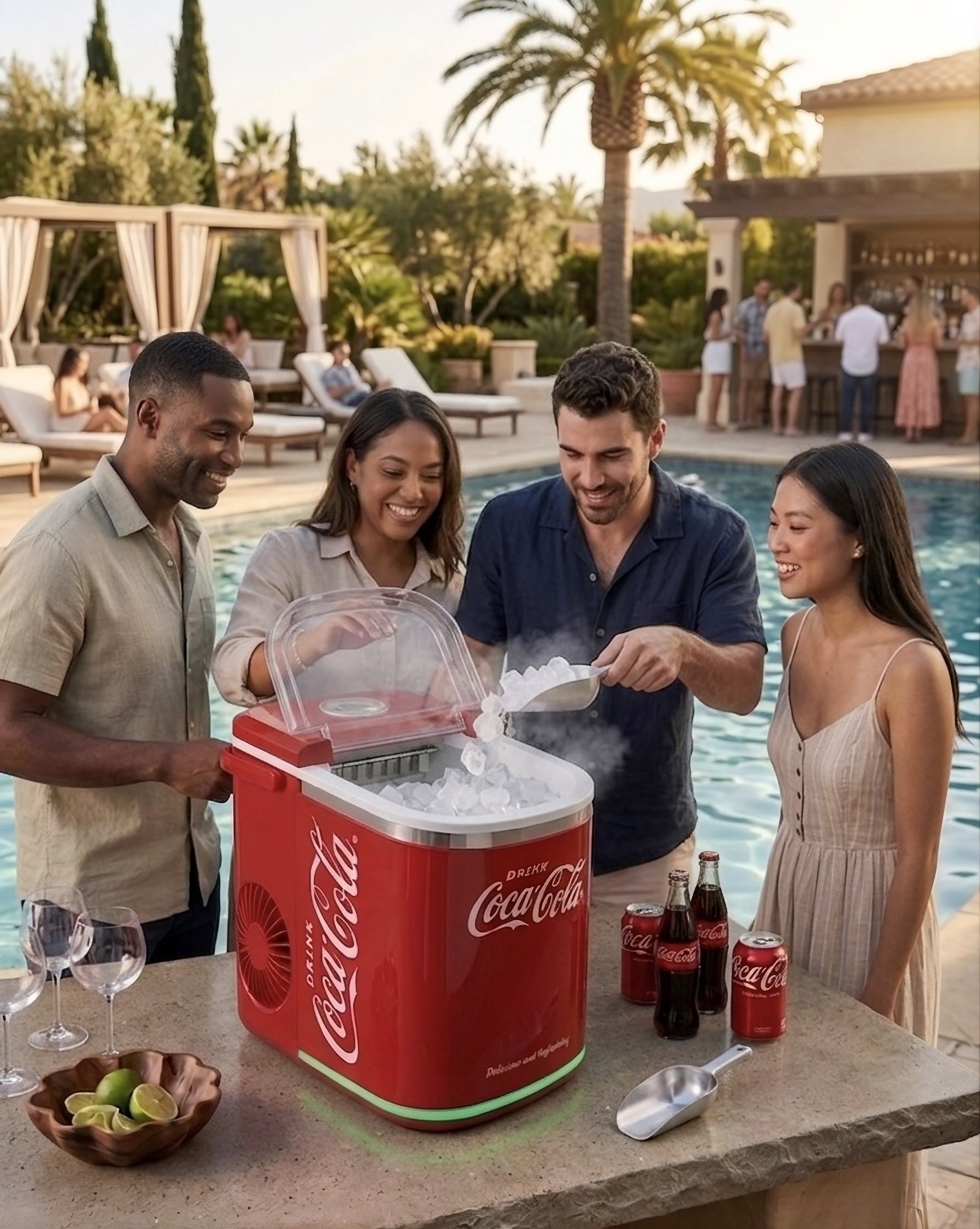 SALCO Elektrischer Eiswürfelbereiter »IM-1215« COCA-COLA ® ICE CUBE MAKER