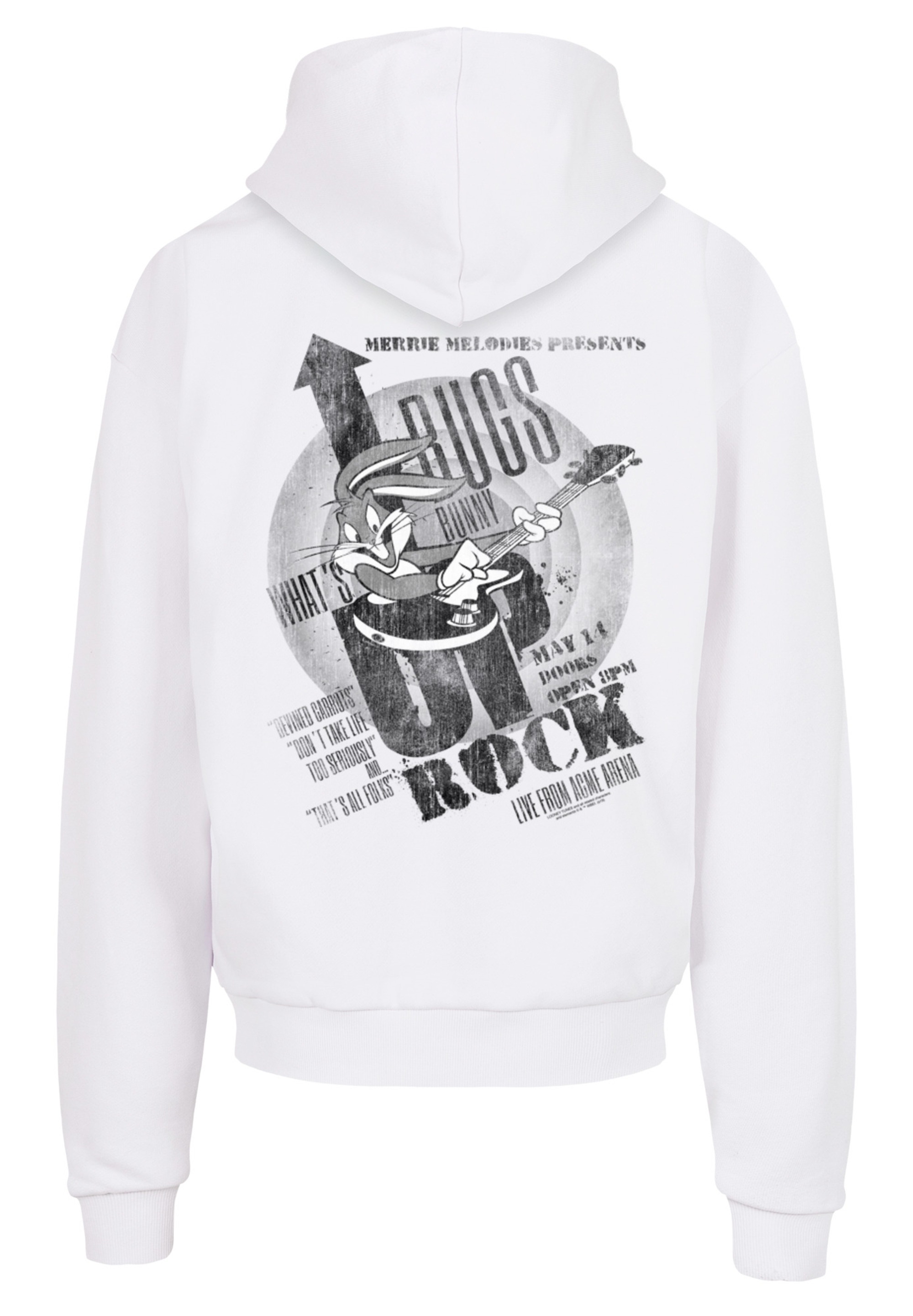 F4NT4STIC Kapuzenpullover »Looney Tunes Bugs Bunny What's Up Rock«, Print