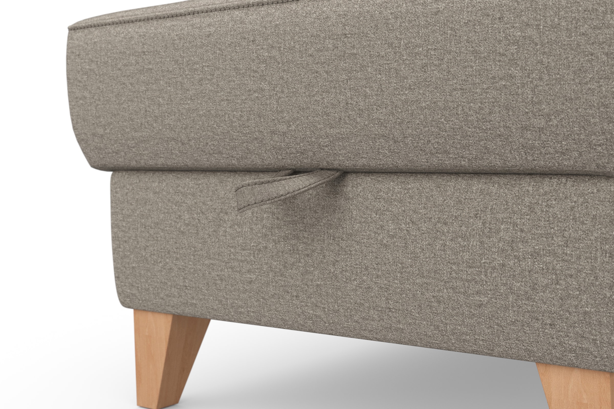 sit&more Ecksofa »Visby L-Form«, Wahlweise mit Bettfunktion und Bettkasten, frei im Raum stellbar