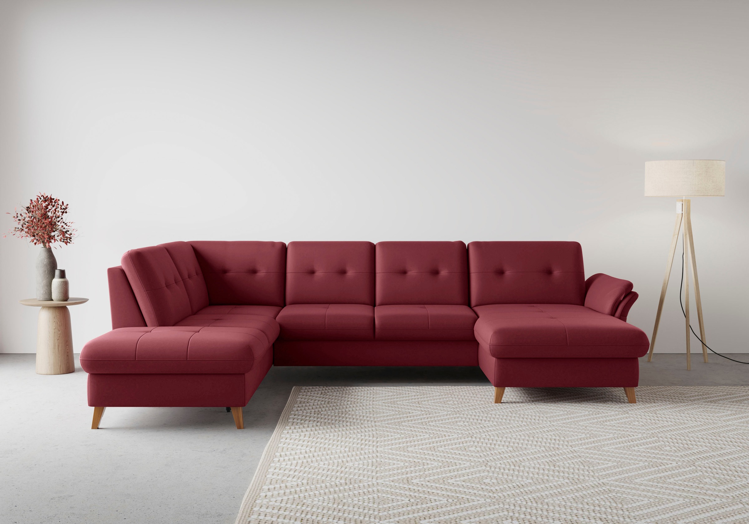 sit&more Wohnlandschaft "Göteborg" inkl. Sitztiefenverstellung, wahlweise mit Bettfunktion & Bettkasten