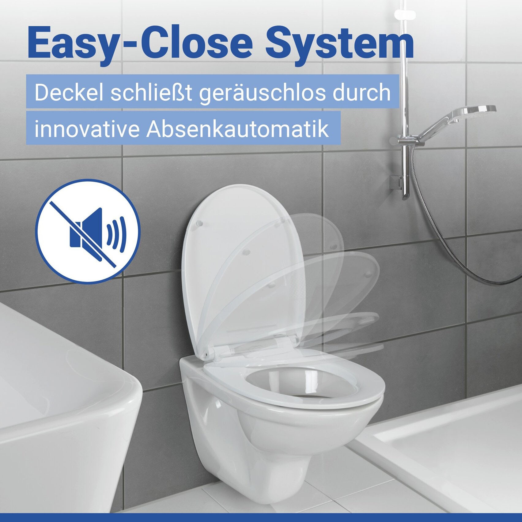 WENKO WC-Sitz »Tavola« Toilettensitz aus strapazierfähigem Duroplast mit Absenkautomatik