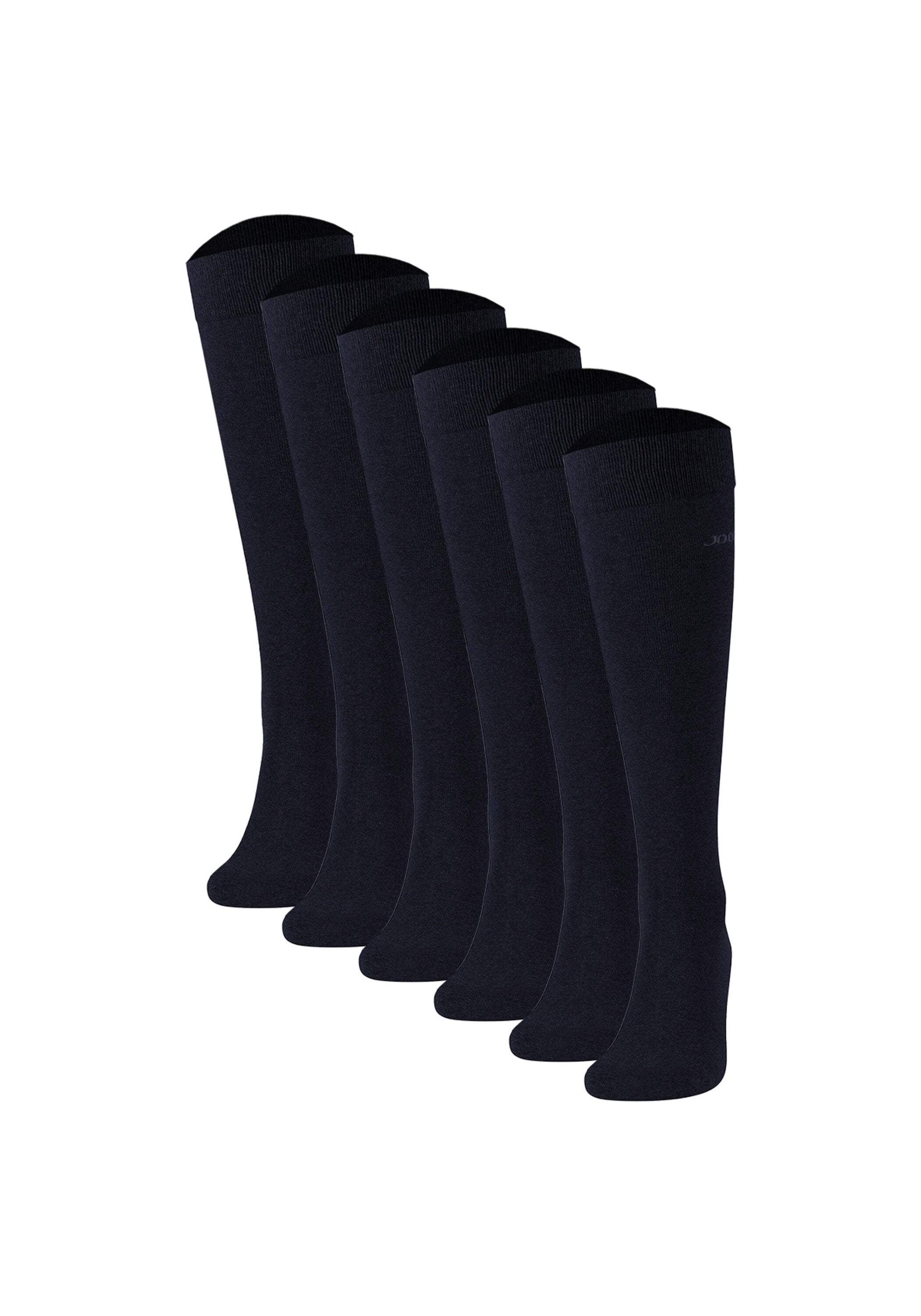 JOOP Kniestrümpfe "Socken Unisex premium essential cotton Knee High 6p 6er Pack" 6 Paar tlg.