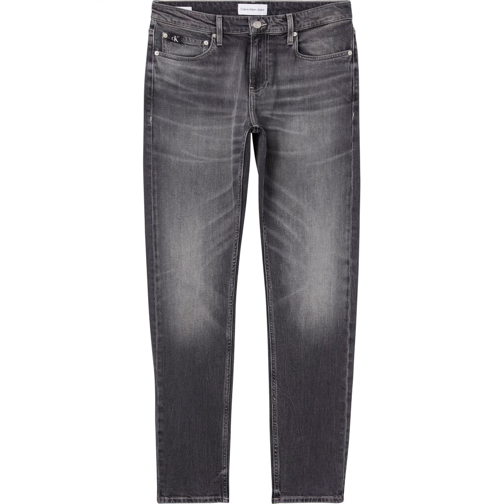 Calvin Klein Jeans Slim-fit-Jeans »SLIM«, mit Calvin Klein Leder-Badge