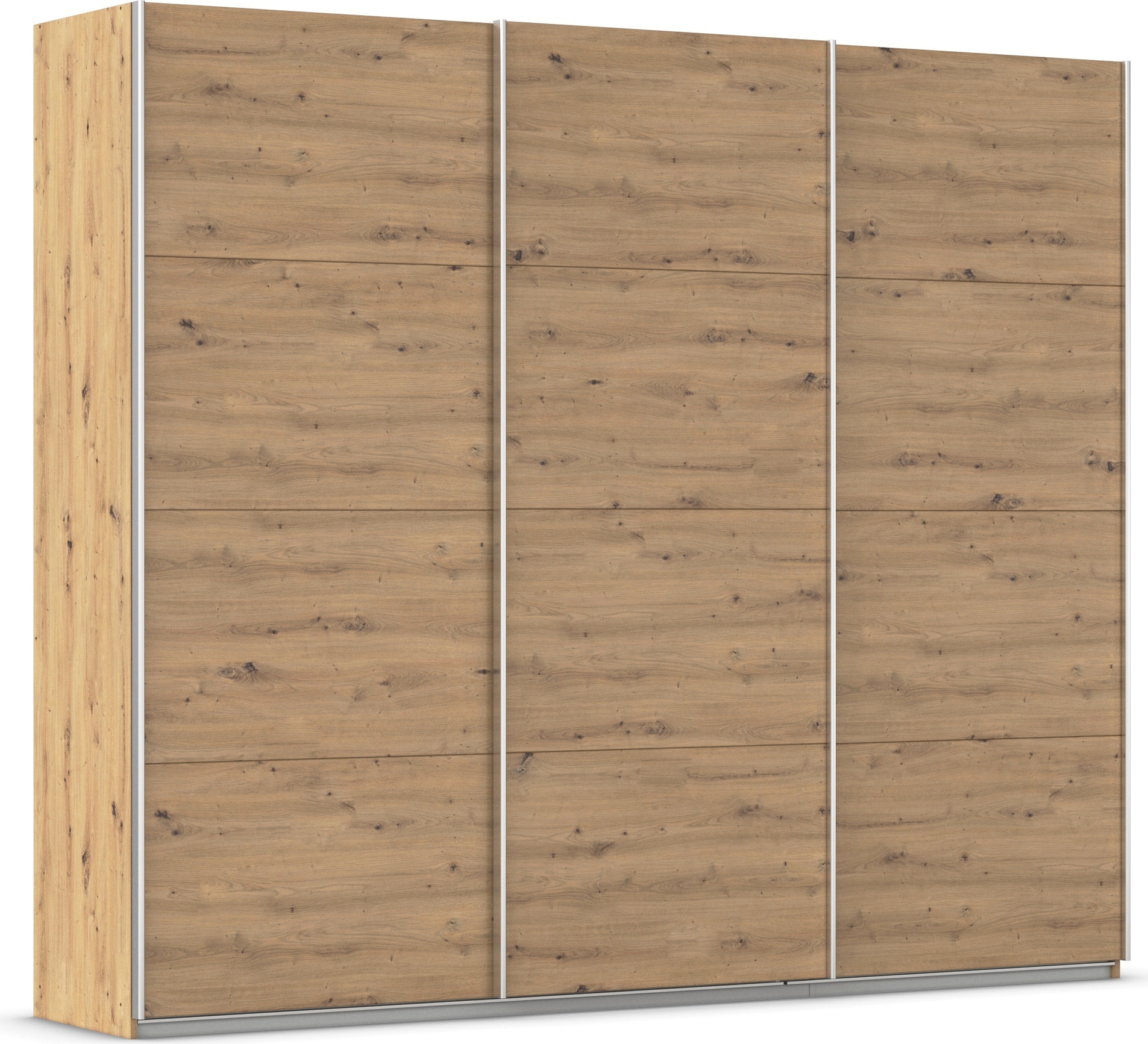 OTTO home Schwebetürenschrank "Kleiderschrank Schrank Garderobe AGORDO mit Dekor- oder Hochglanzfront" Breiten 203/271/315/360 cm in drei Griff-Farben - NEU: Farbe SCHWARZ, in 4 Breiten und 2 Höhen MADE IN GERMANY