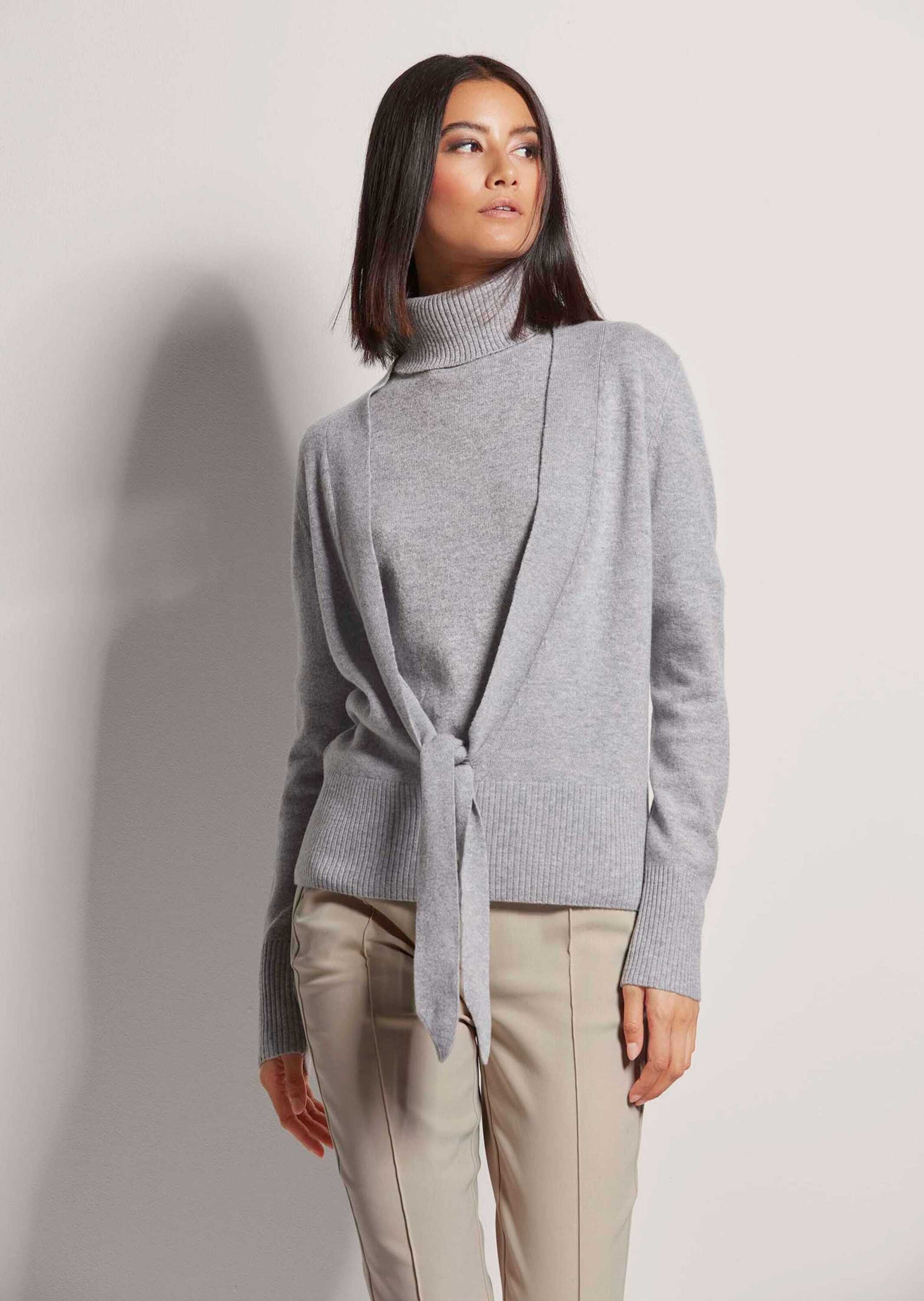 Thumbnail - MADELEINE Strickjacke "Strickjacke Kaschmir-Strickjacke mit tiefem V-Ausschnitt und Bindeband"