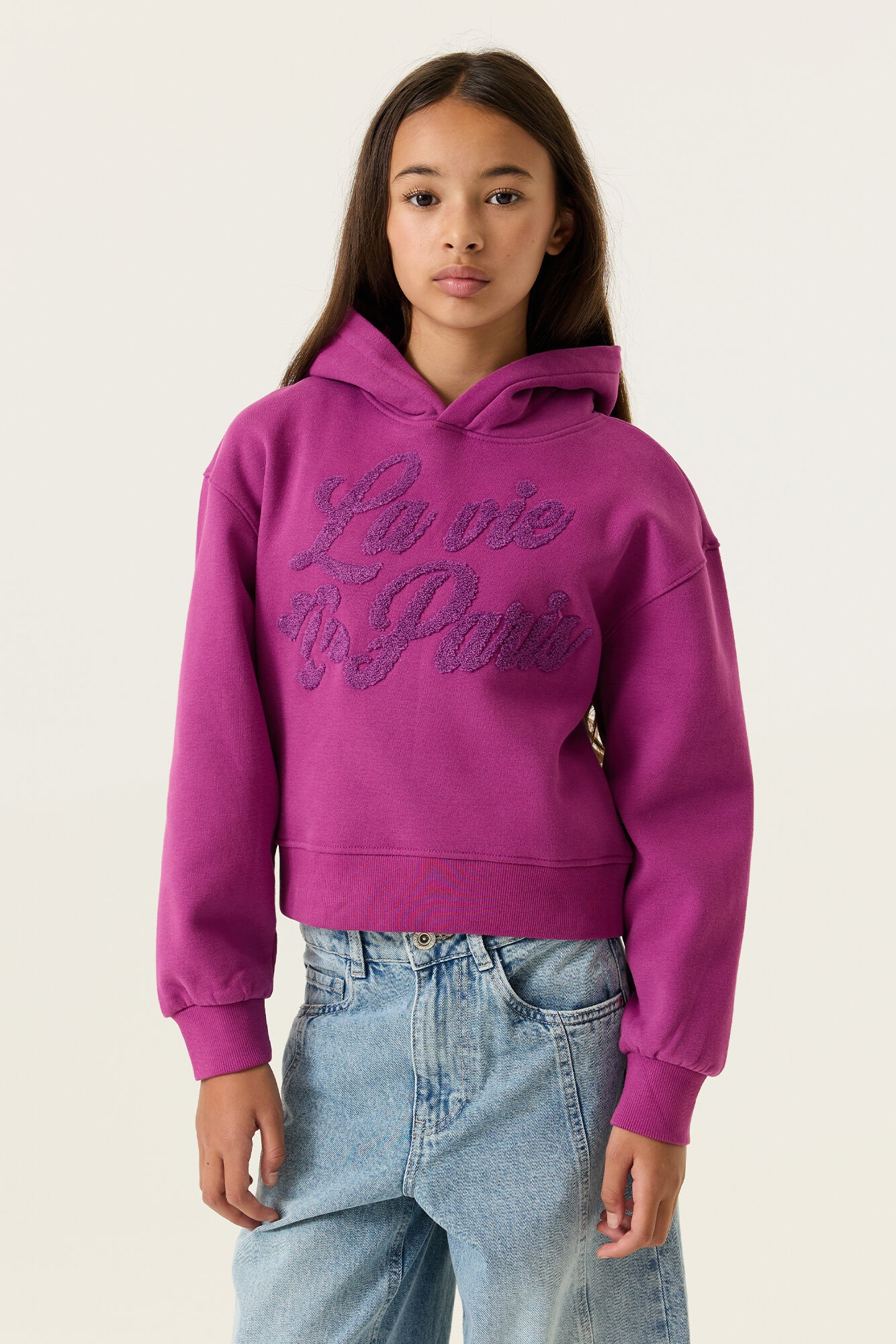 Garcia Sweatshirt, für Mädchen, in Kurzform, mit Kapuze