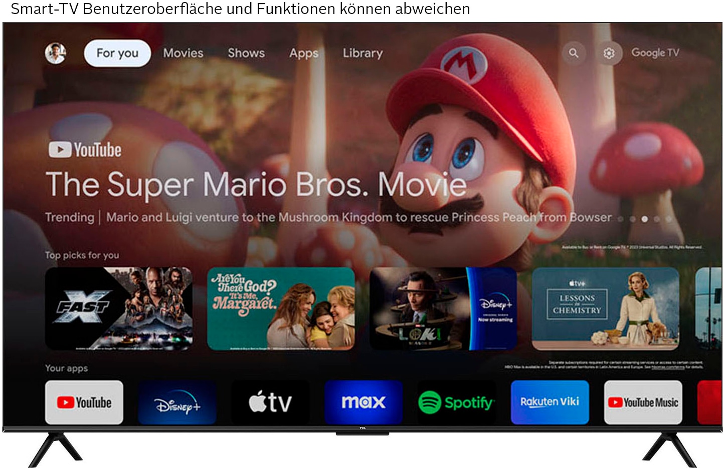 TCL LED-Fernseher »85V6BX1«, 4K Ultra HD, Android TV-Google TV-Smart-TV