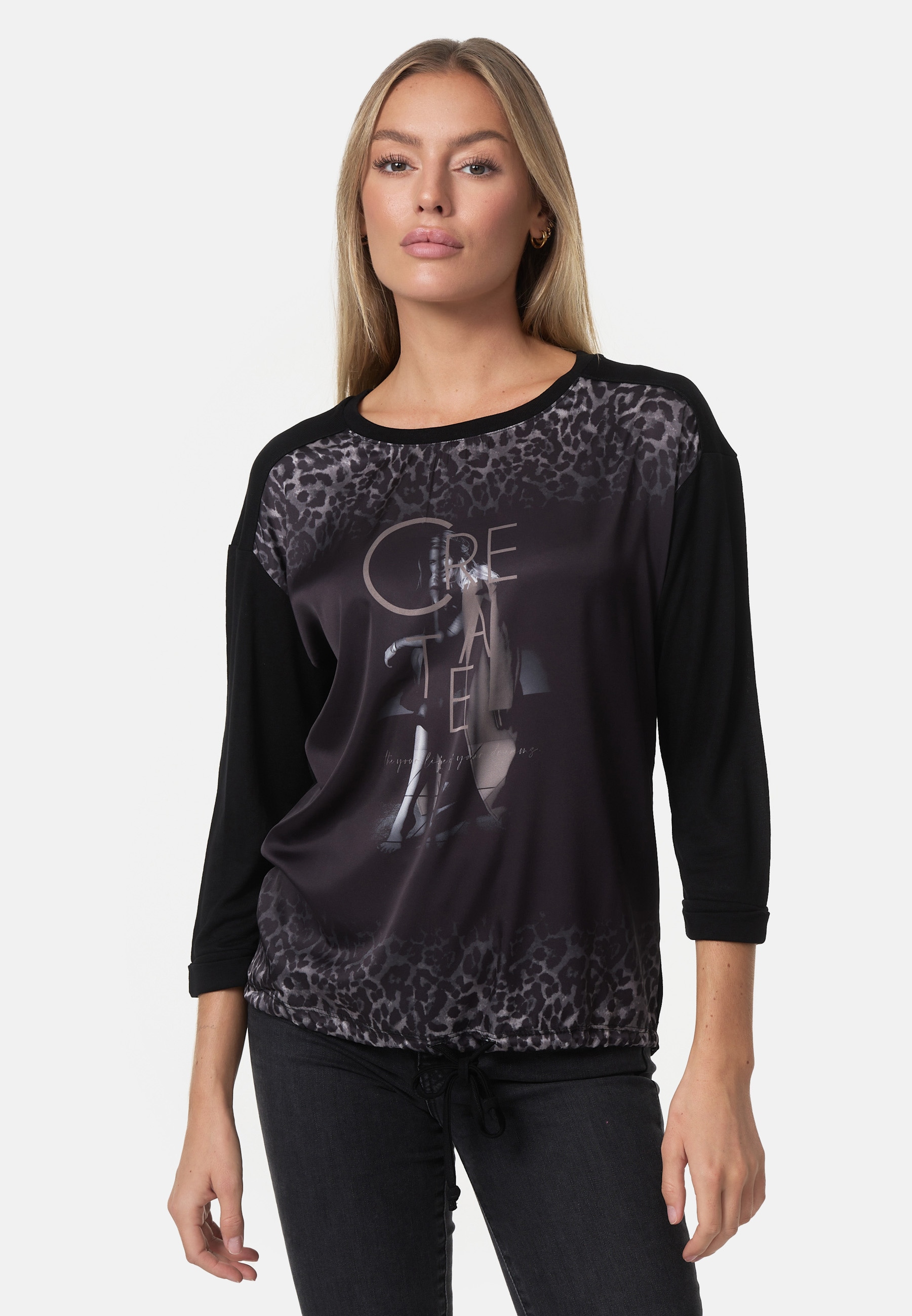 | BAUR mit Decay Langarmshirt, bestellen tollem Frontprint