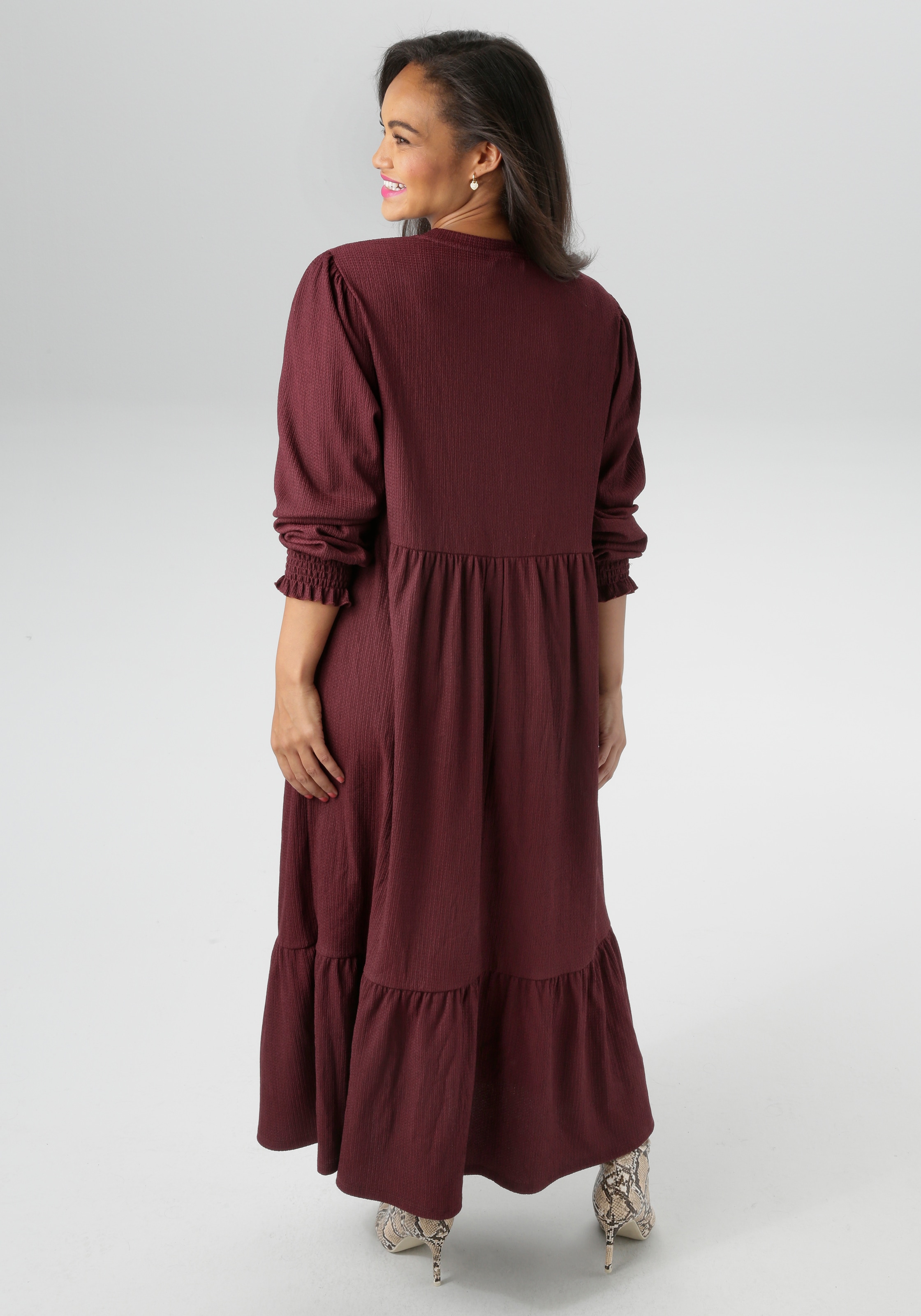 Aniston PLUS Jerseykleid, in trendiger Farbpalette - NEUE KOLLEKTION