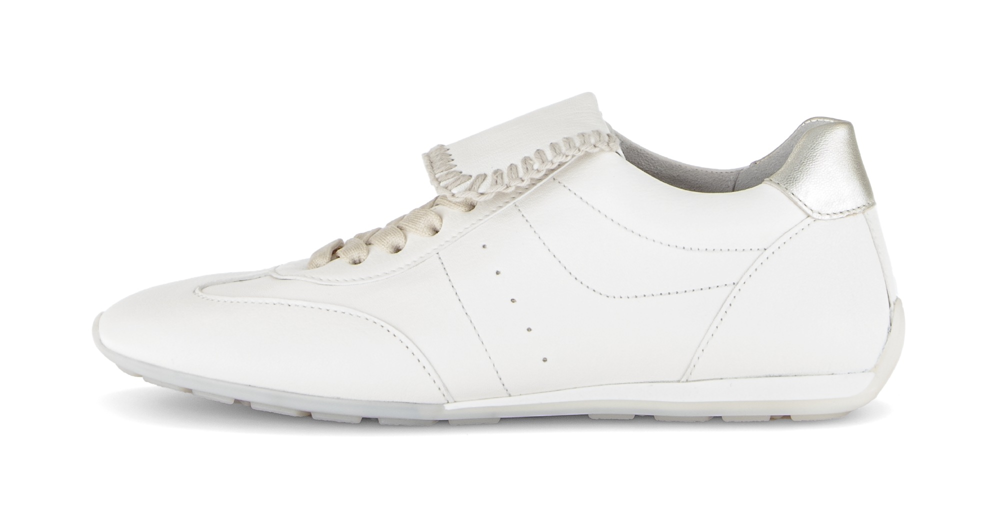 Gabor Sneaker Freizeitschuh, Halbschuh, Schnürer mit Ziernähten und Kontras günstig online kaufen