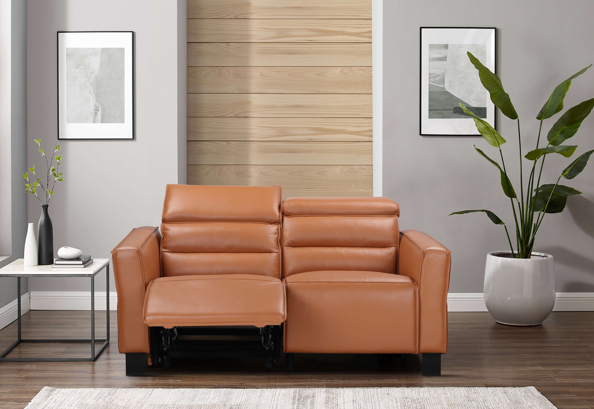 Thumbnail - Home affaire 2-Sitzer "Carpari, 162 cm, mit manueller od. elektrischer Relaxfunktion" (USB A/C), sowie Kopfteilverstellu...