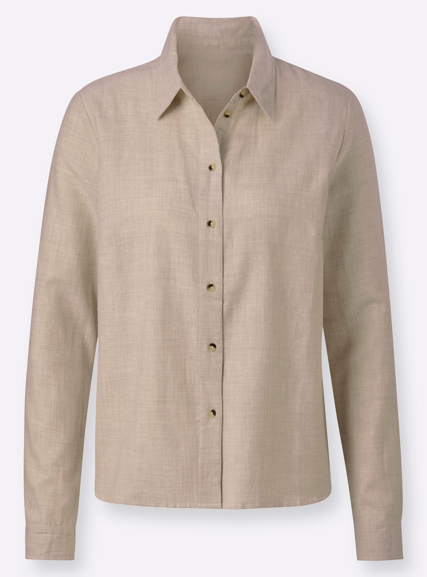 Casual Looks Damen Hemdbluse Beige Größe 38 3