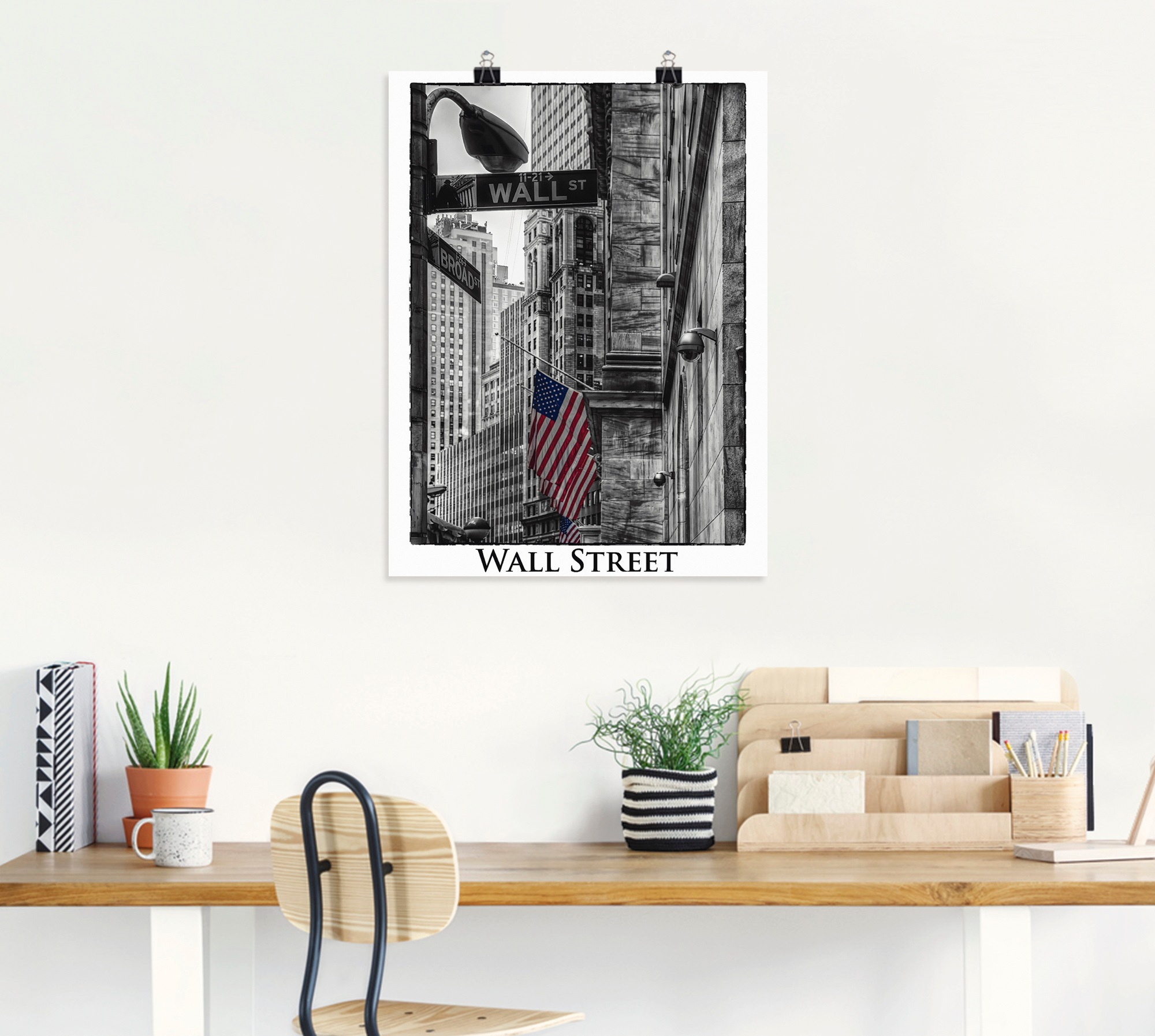 Artland Wandbild "New York Wall Street", Amerika, (1 St.), als Leinwandbild günstig online kaufen