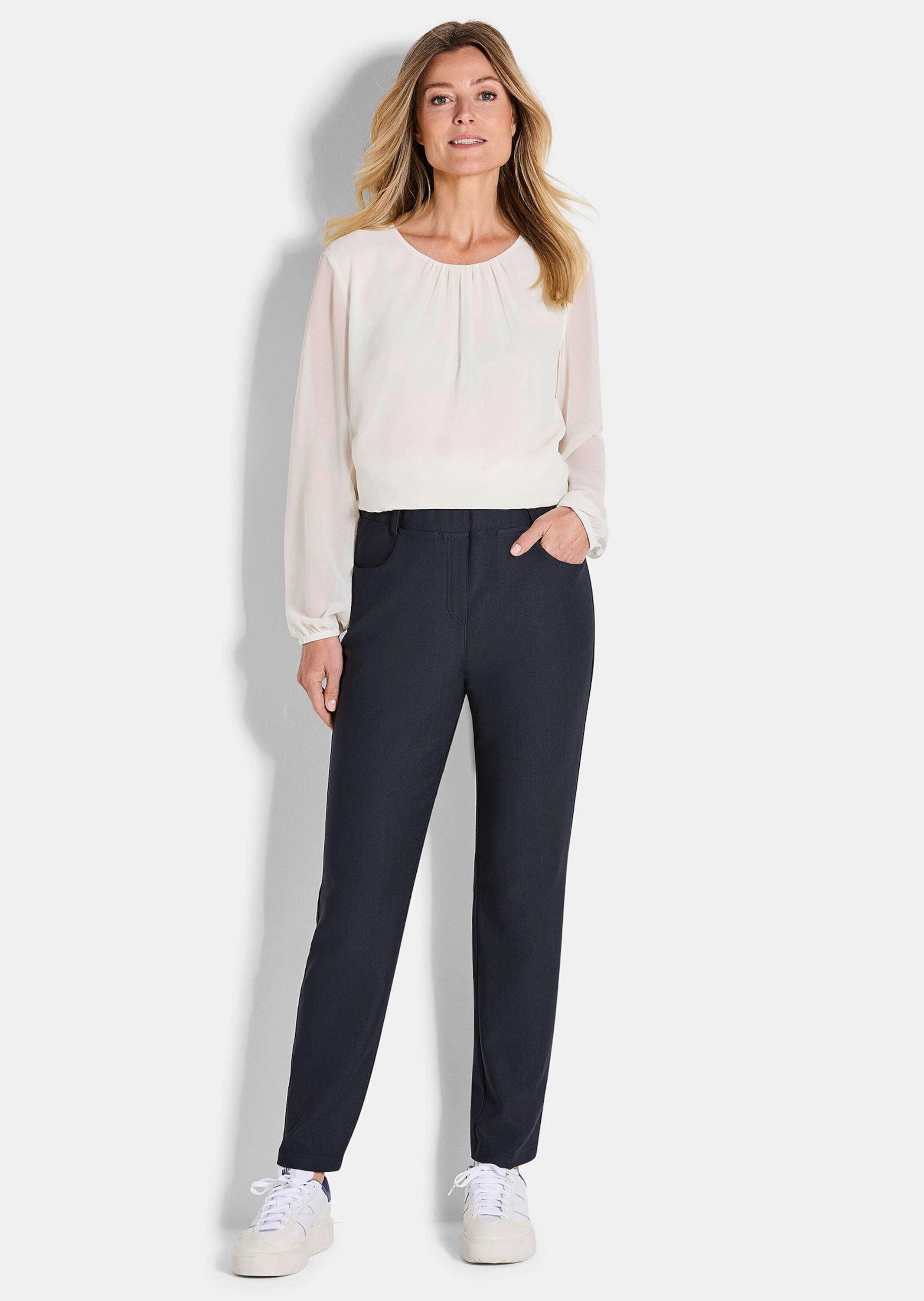 GOLDNER Chinohose "Kurzgröße Schmale 7/8-Stretchhose LOUISA" günstig online kaufen