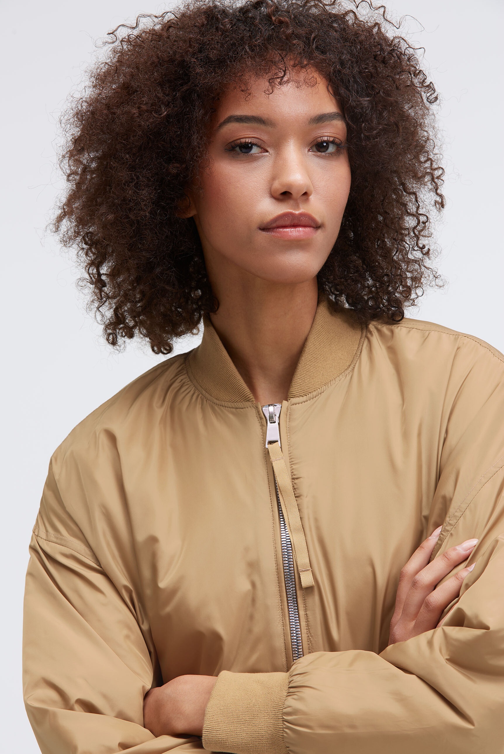 SENSES.THE LABEL Blouson, ohne Kapuze, mit Seitenschlitzen am Saum