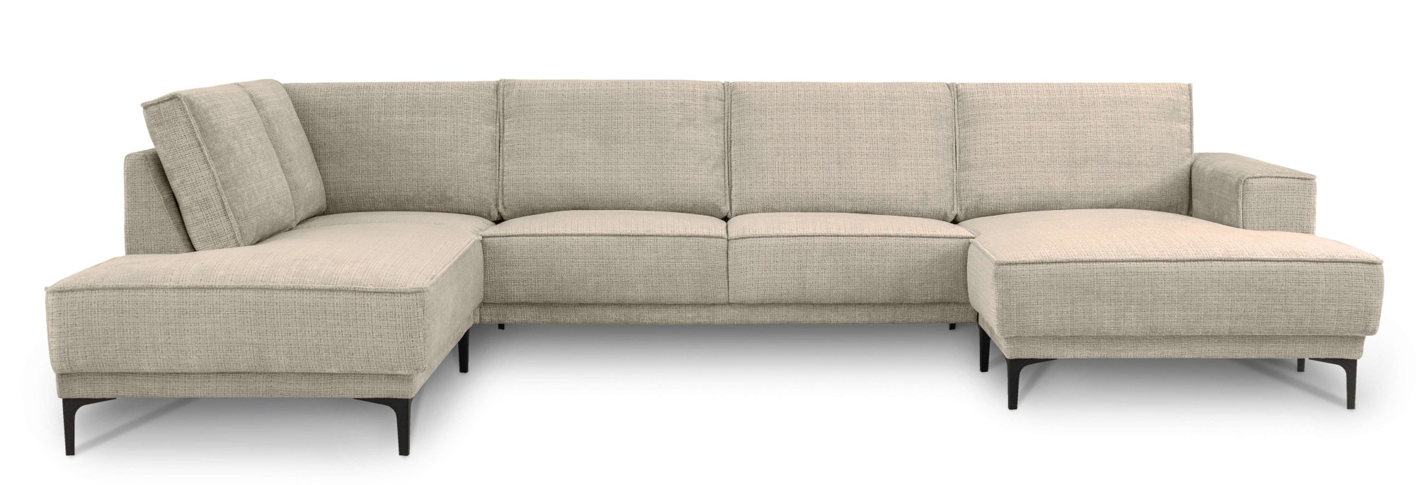 OTTO home Wohnlandschaft "XXL Sofa Oland, Struktur, Flachgewebe, Luxus-Micr günstig online kaufen