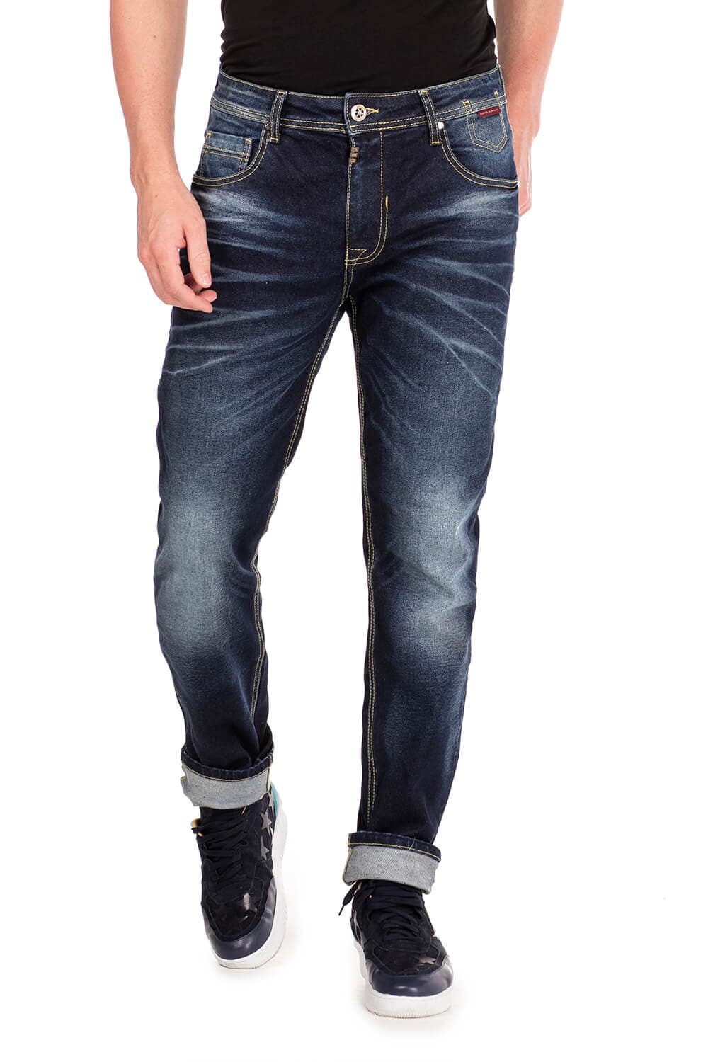 Cipo & Baxx Slim-fit-Jeans, im Washed-Look in Straight Fit