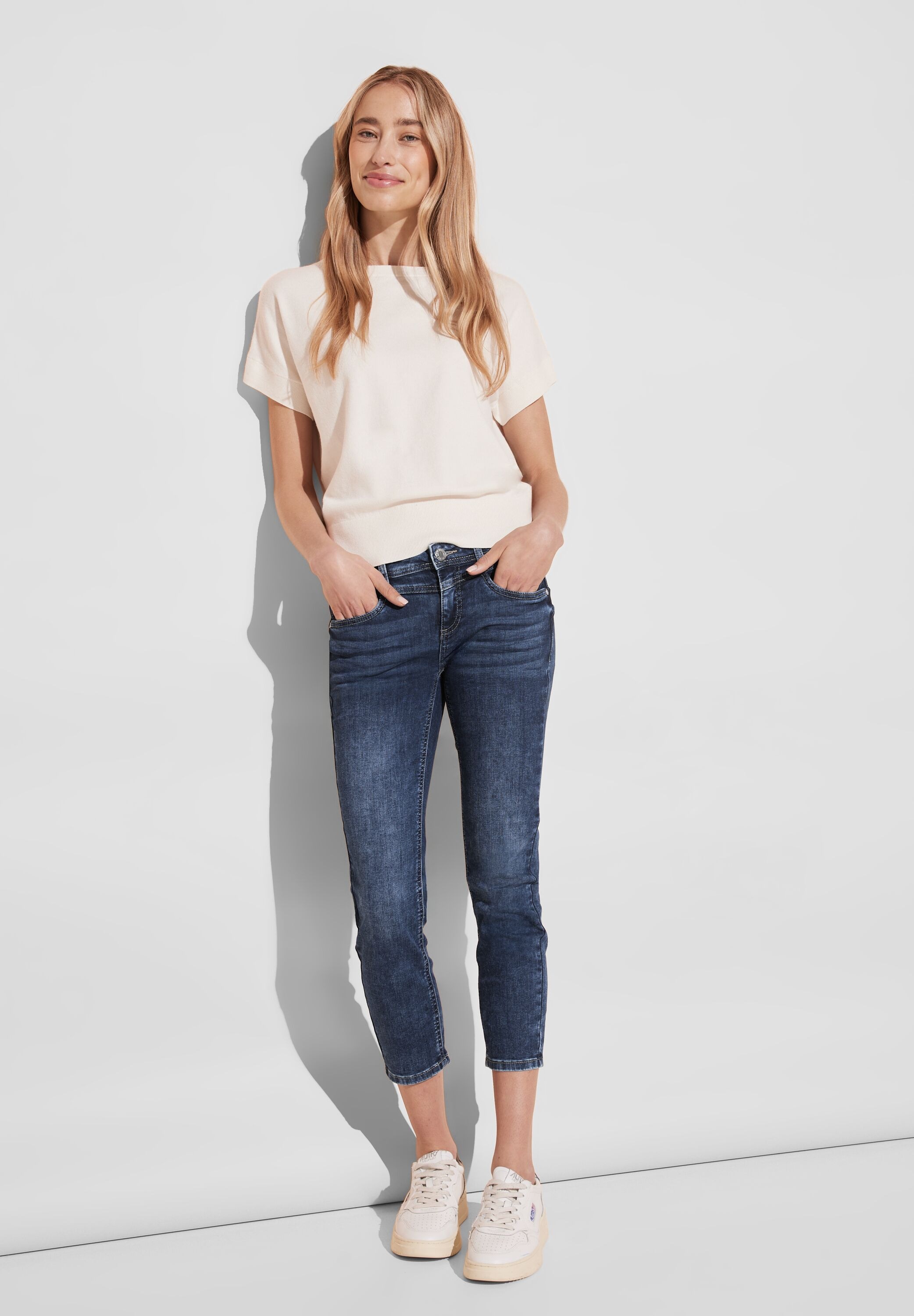 STREET ONE Gerade Jeans, Middle Waist