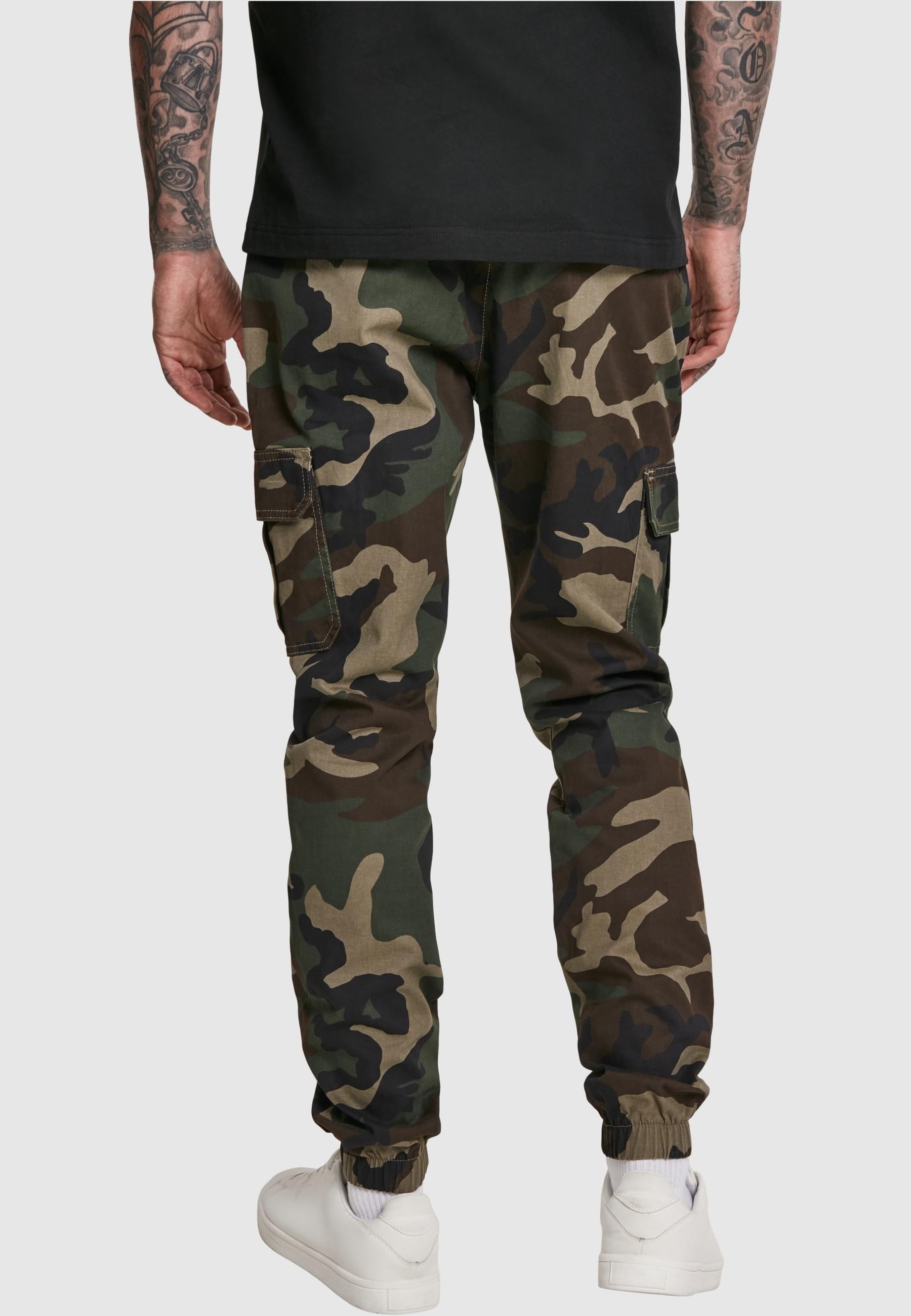 URBAN CLASSICS Cargohose »Urban Classics Herren Camo Cargo Jogging Pants 2.0«