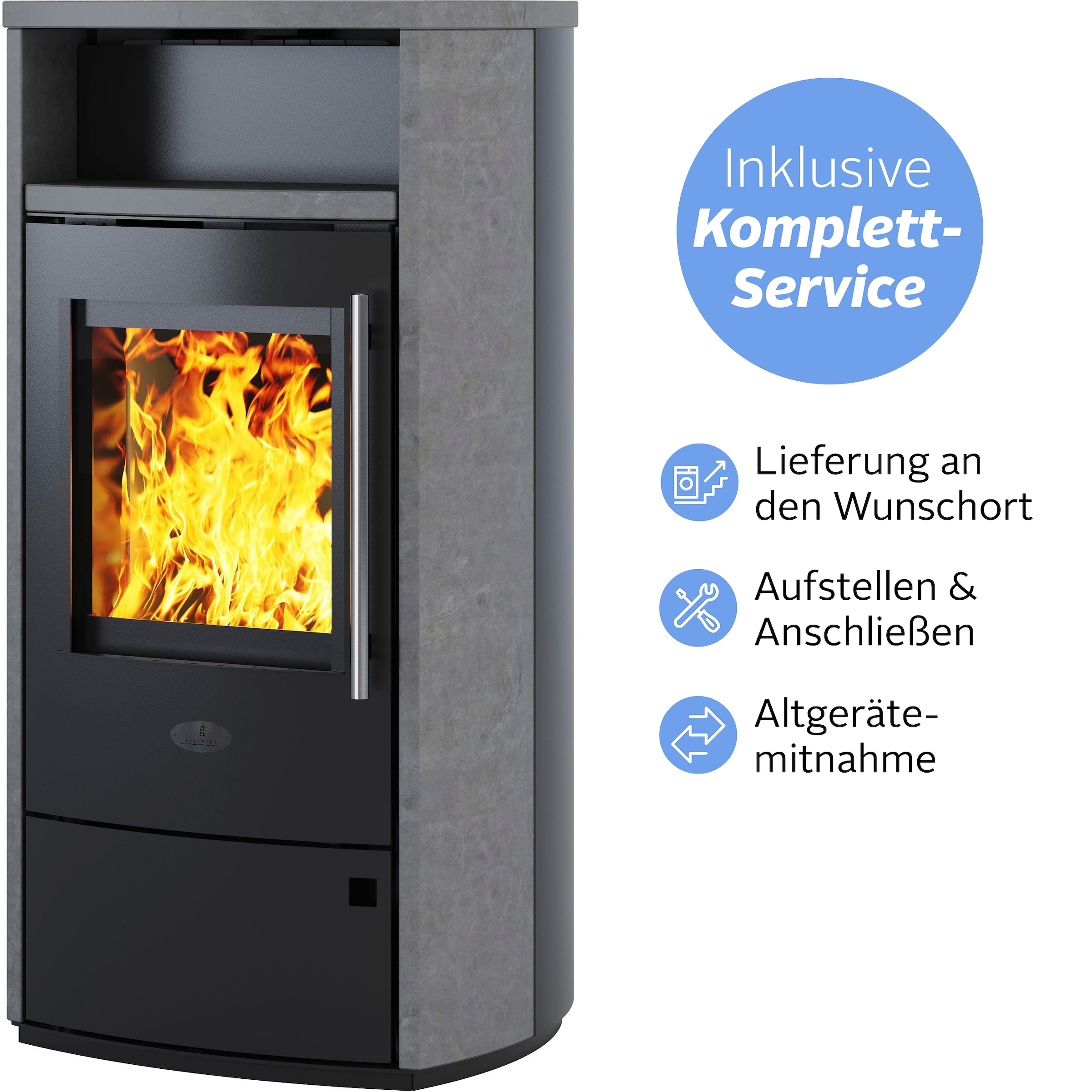 Firefix Kaminofen ""MAILAND"", (Alles inklusive Service: Aufstellen, Anschließen, Altgerätemitnahme), Wunschort Lieferun