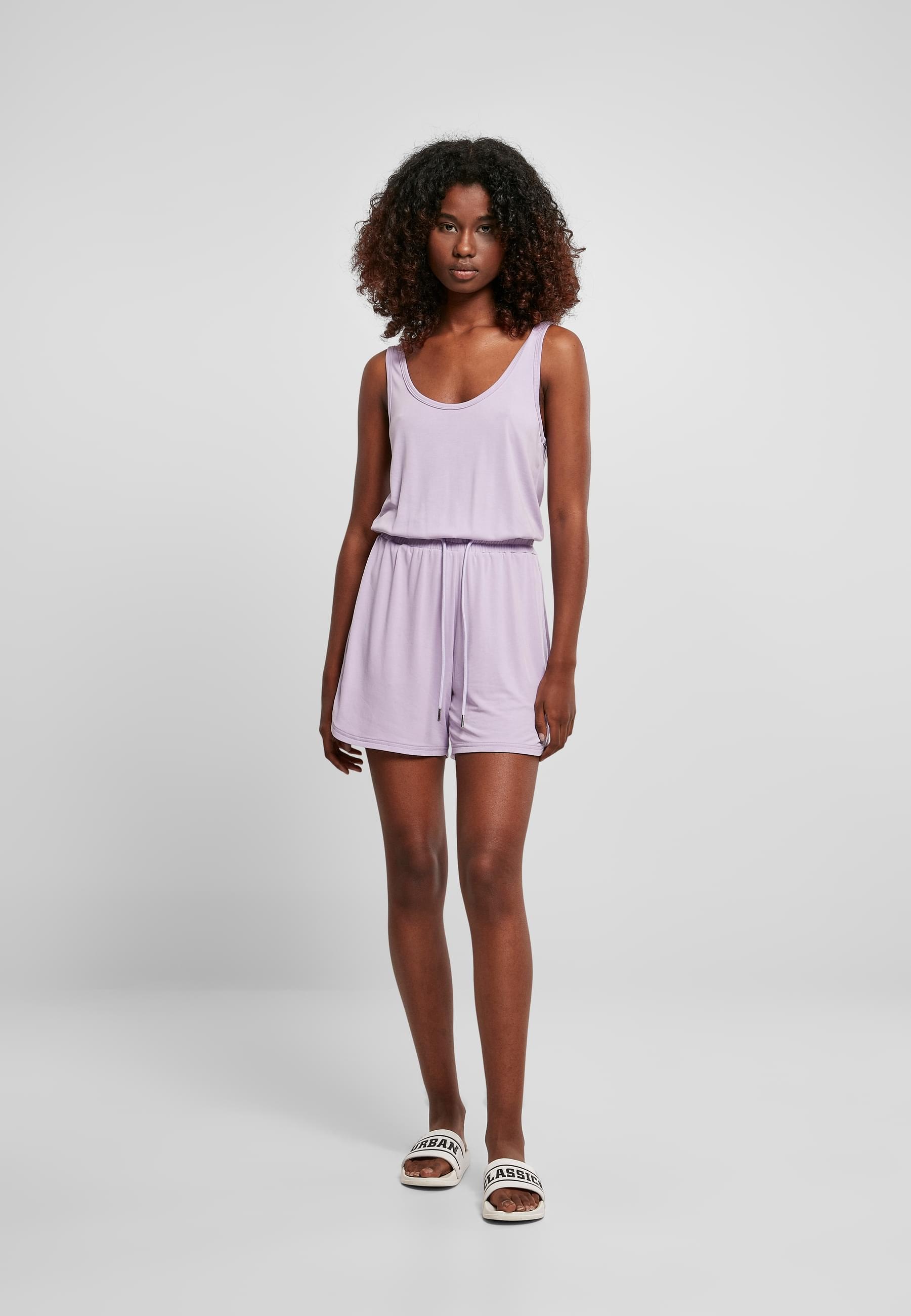 URBAN CLASSICS Jumpsuit »Urban Classics Damen Ladies Short Sleeveless Modal Jumpsuit«, (1 tlg.)