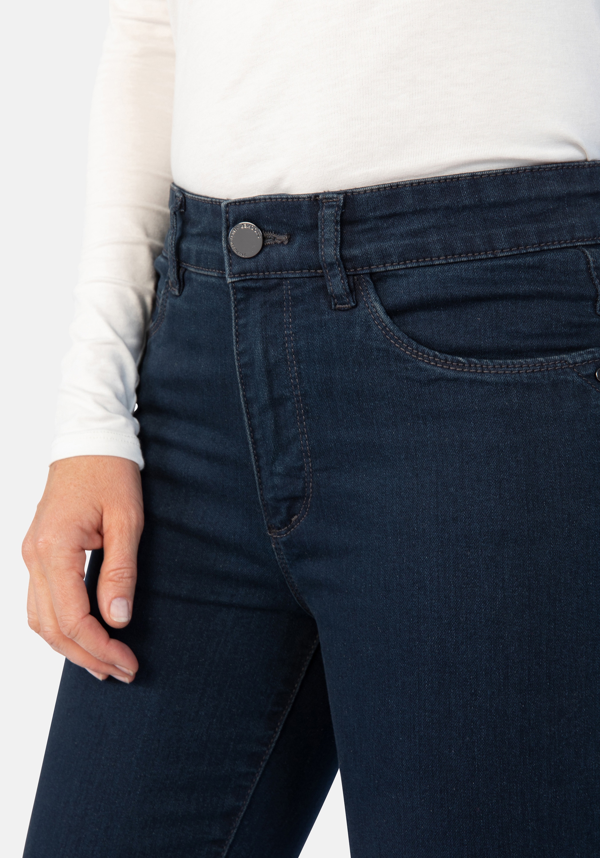 STOOKER WOMEN 5-Pocket-Jeans »Milano Denim Basic Magic Shape Fit«, Casual Clean Wash Denim Jeans Magic Shape Effekt für Damen