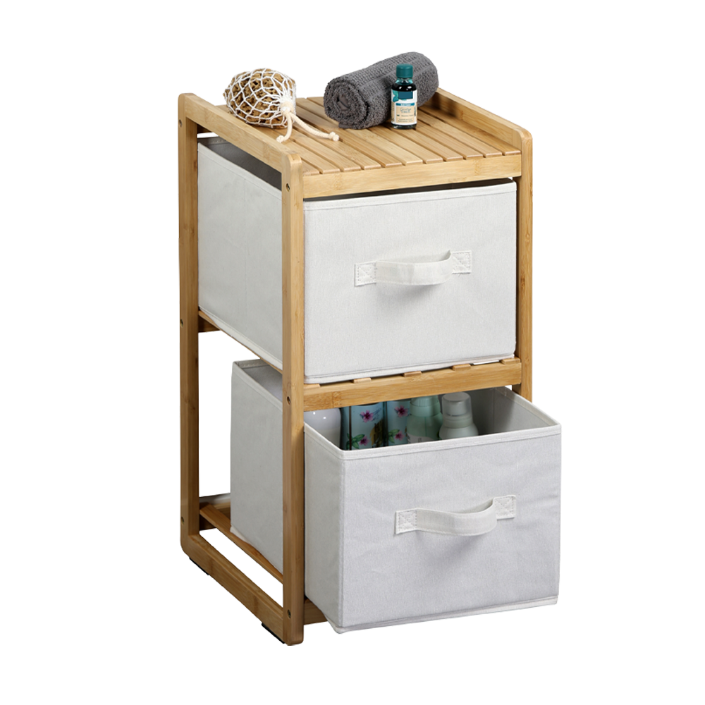 KESPER® Regal »Aufbewahrungsregal mit 2 Boxen, Bambus, FSC« 1 Stk. tlg.