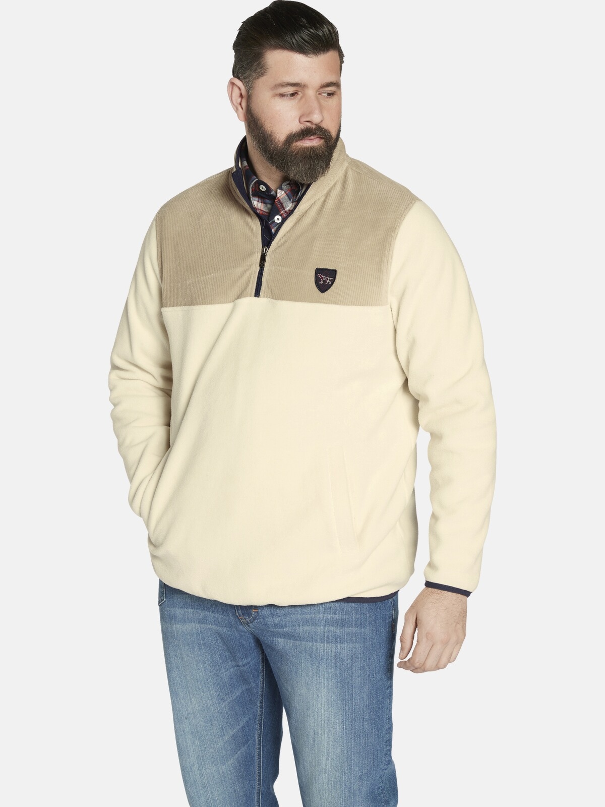 Charles Colby Sweatjacke "Fleece-Sweatshirt DUKE DILLEN"