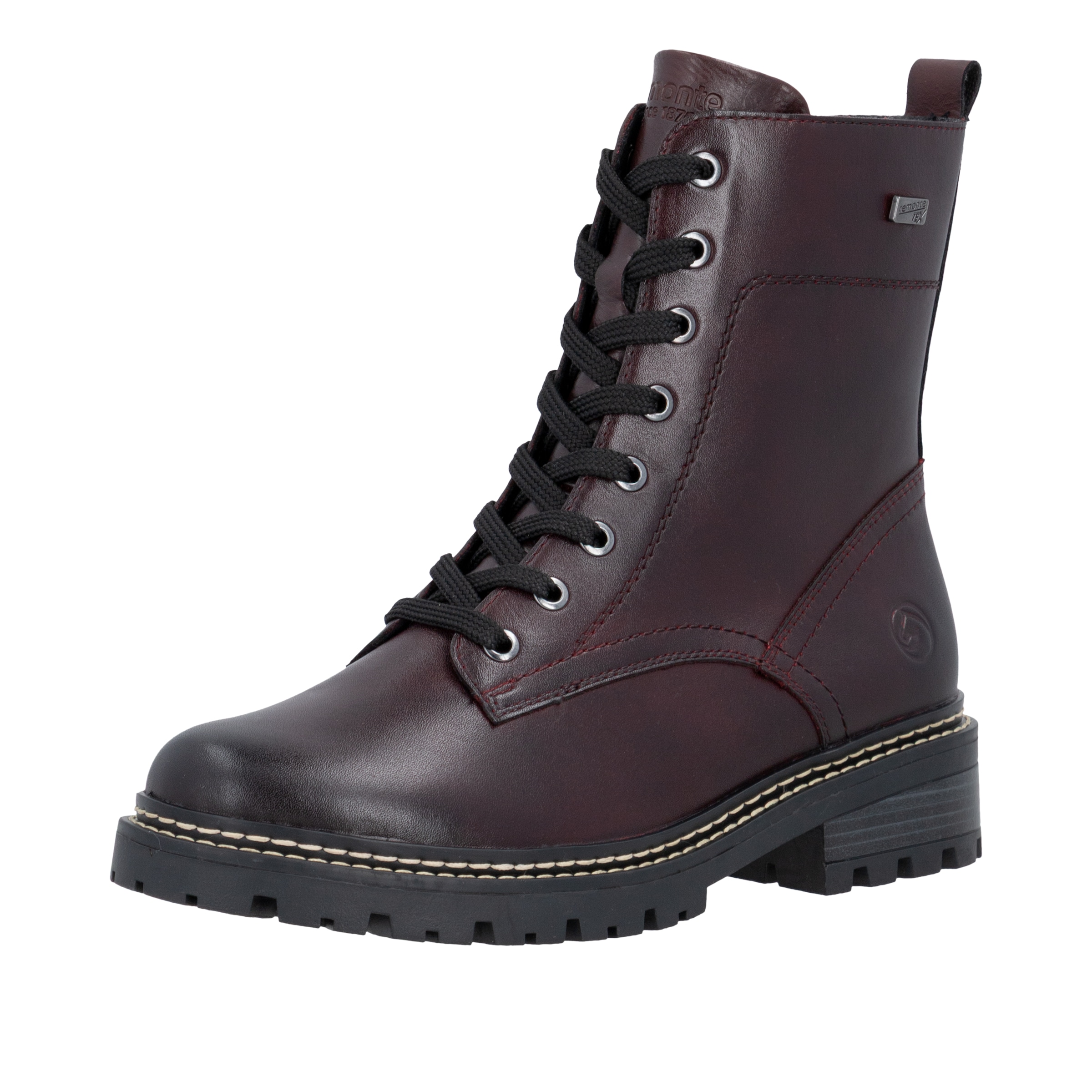 Remonte Schnürstiefelette mit Innenreißverschluss, TEX-Membrane