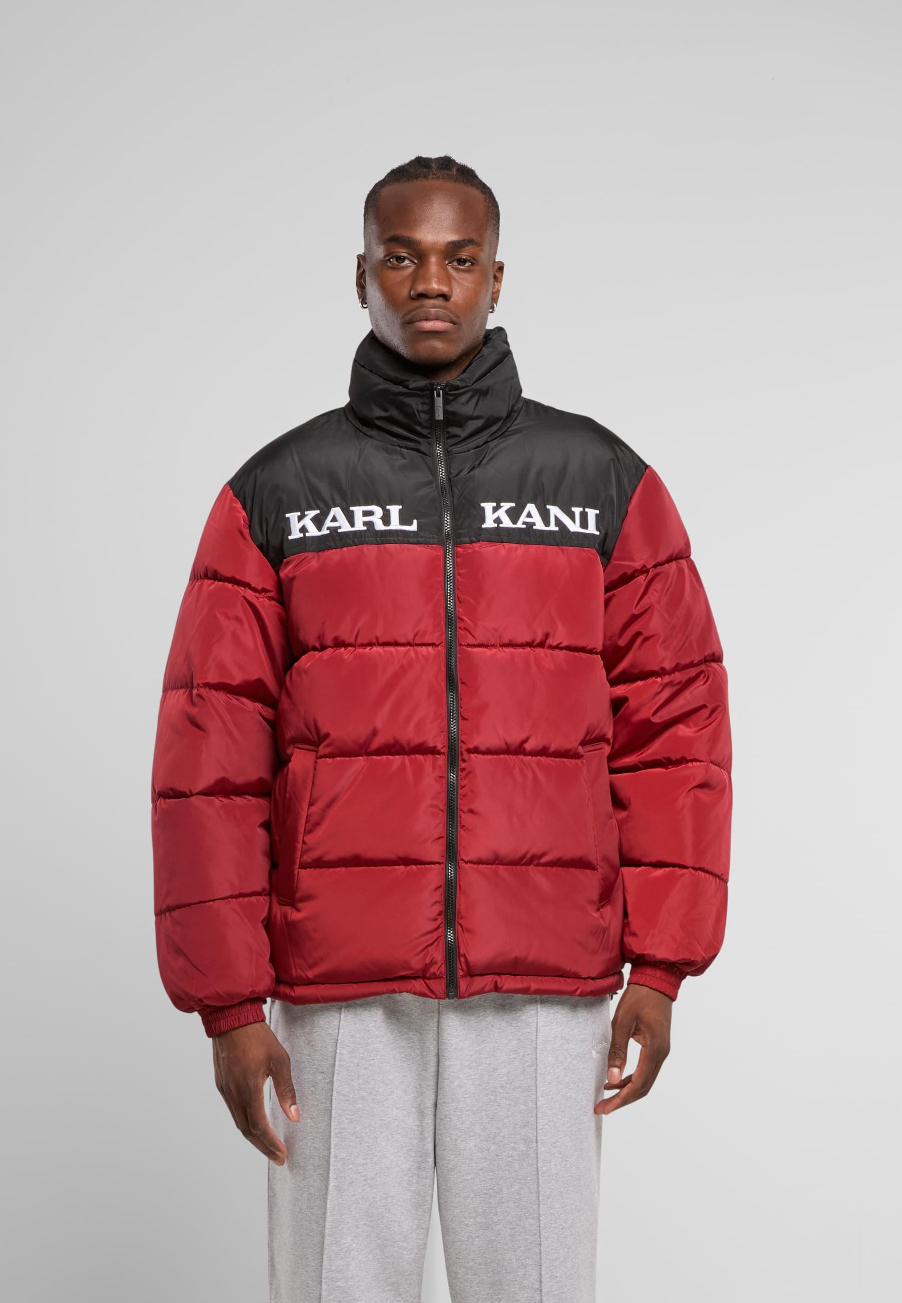Karl Kani Winterjacke »Karl Kani Retro Essential Puffer Jacket«, (1 St.), ohne Kapuze
