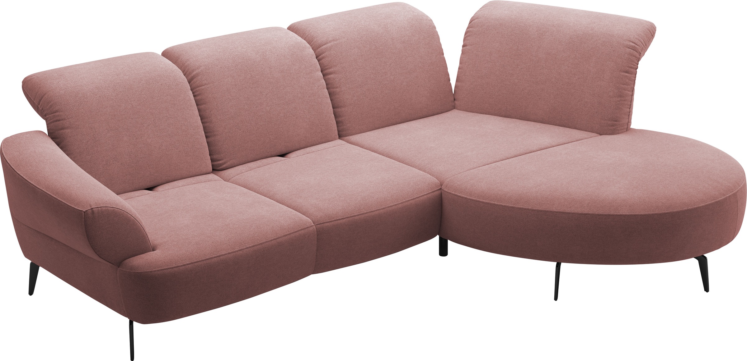 sit&more Ecksofa »Dance, L-Form, inkl. Sitztiefenverstellung«, inkl. Click&Seat, optional mit Kopfteilverstellung