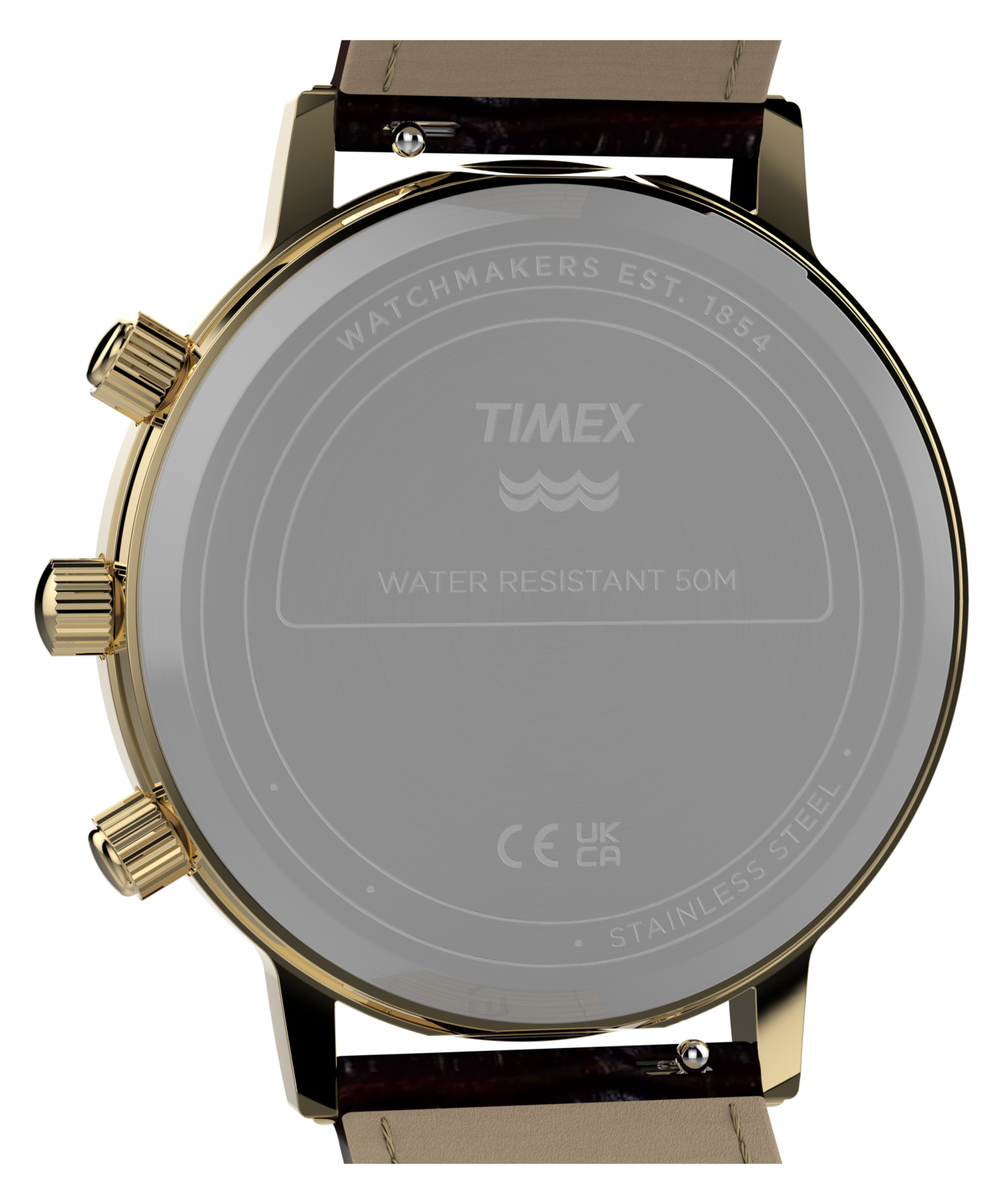 Timex Multifunktionsuhr »Timex 1990 Moon Phase & Calendar Dial Reissue« Quarzuhr, Armbanduhr, Damenuhr, Herrenuhr, Lederarmband, analog, Tag