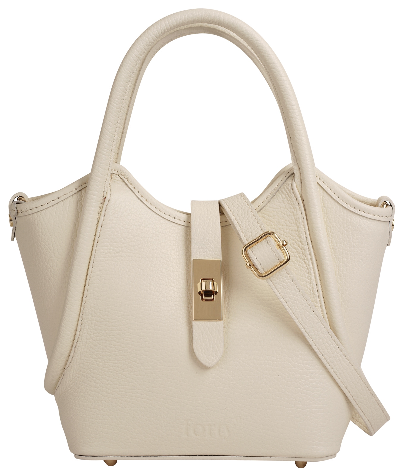 forty Henkeltasche "CALDRINA - S" echt Leder, Made in Italy