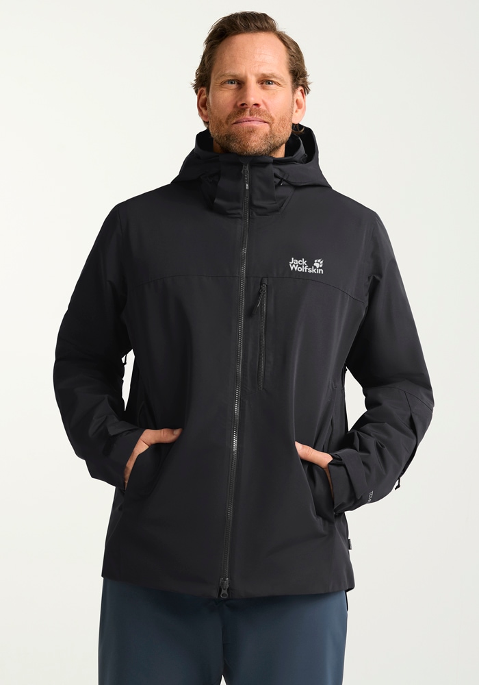 Jack Wolfskin Skijacke »FLOWLINE 3IN1 JKT M«, mit Kapuze