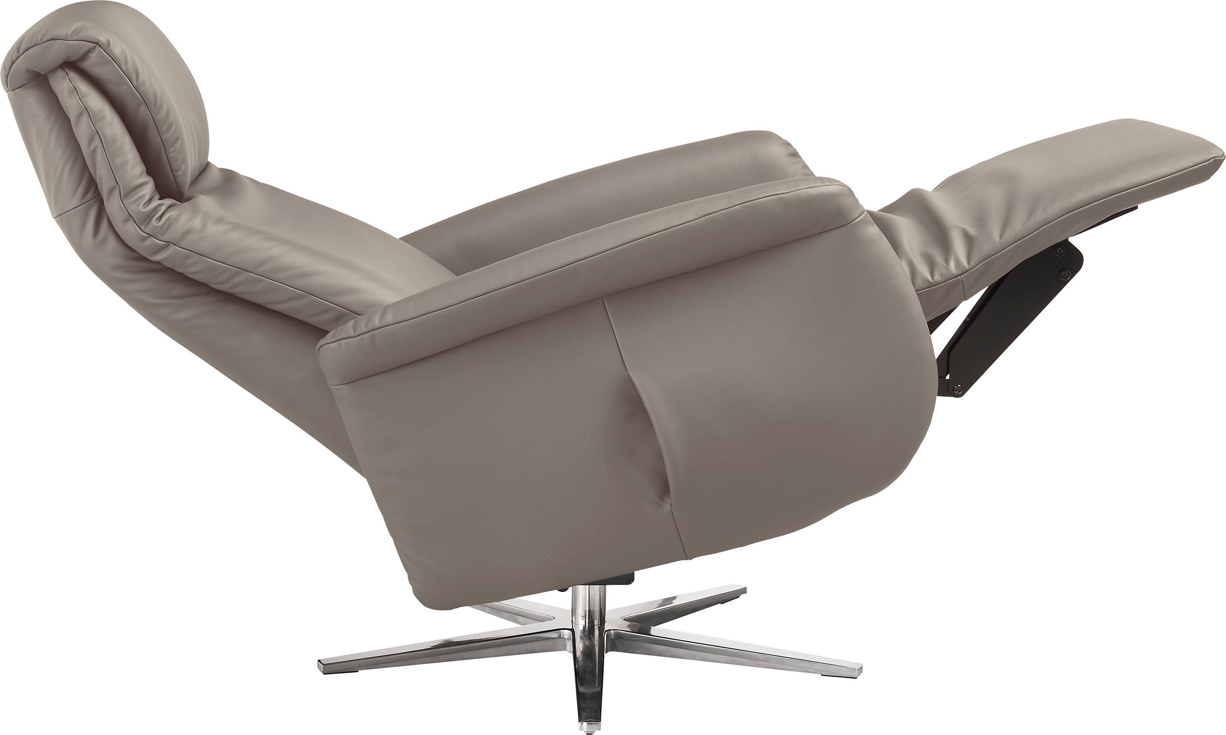 Thumbnail - Home affaire Relaxsessel "Cartore Chromfuß, mit manueller oder motorischer Verstellung mit Akku" drehbar, hochwertiger K...