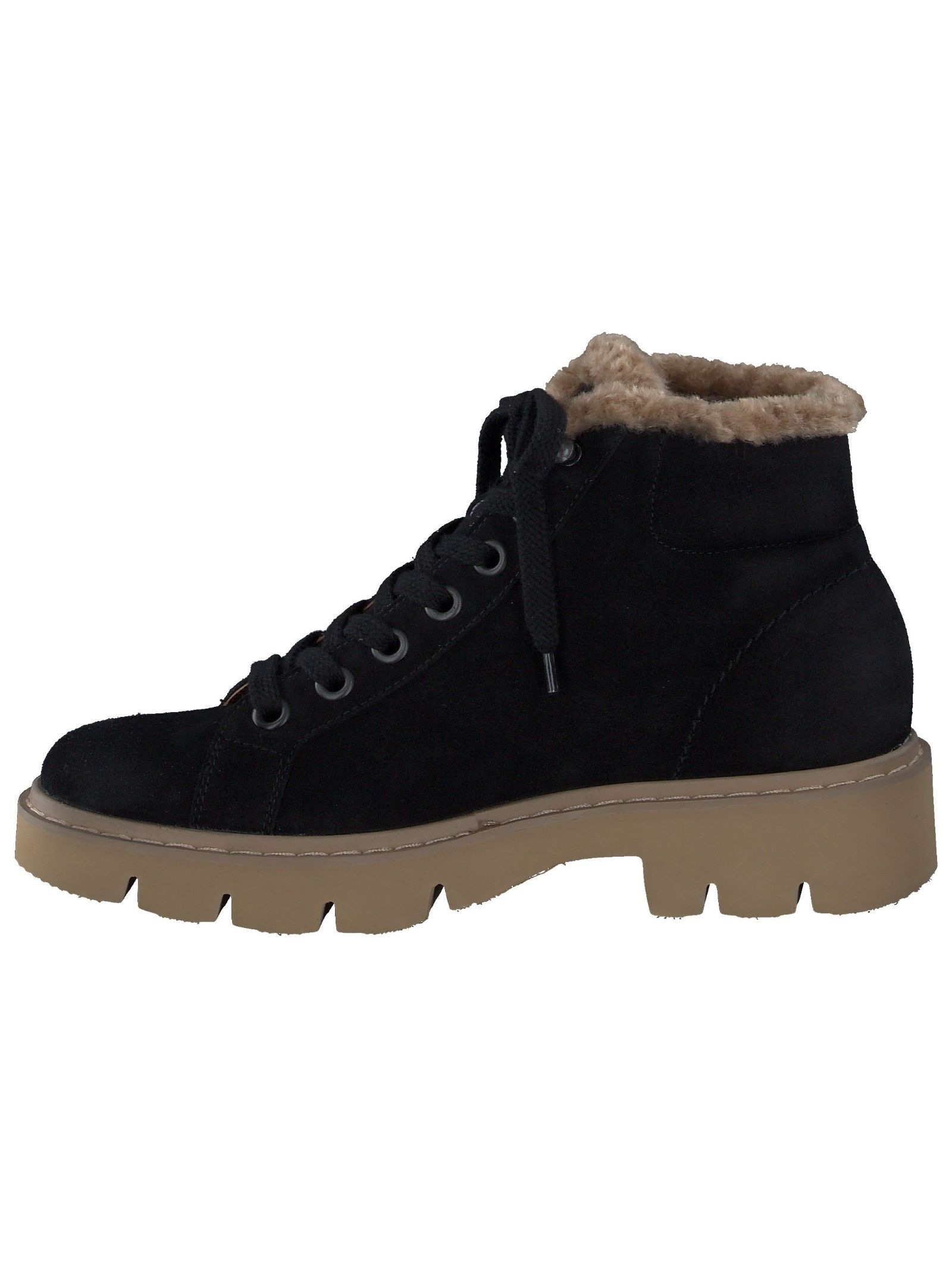 Paul Green Schnürstiefelette "Paul Green Stiefelette Veloursleder" günstig online kaufen