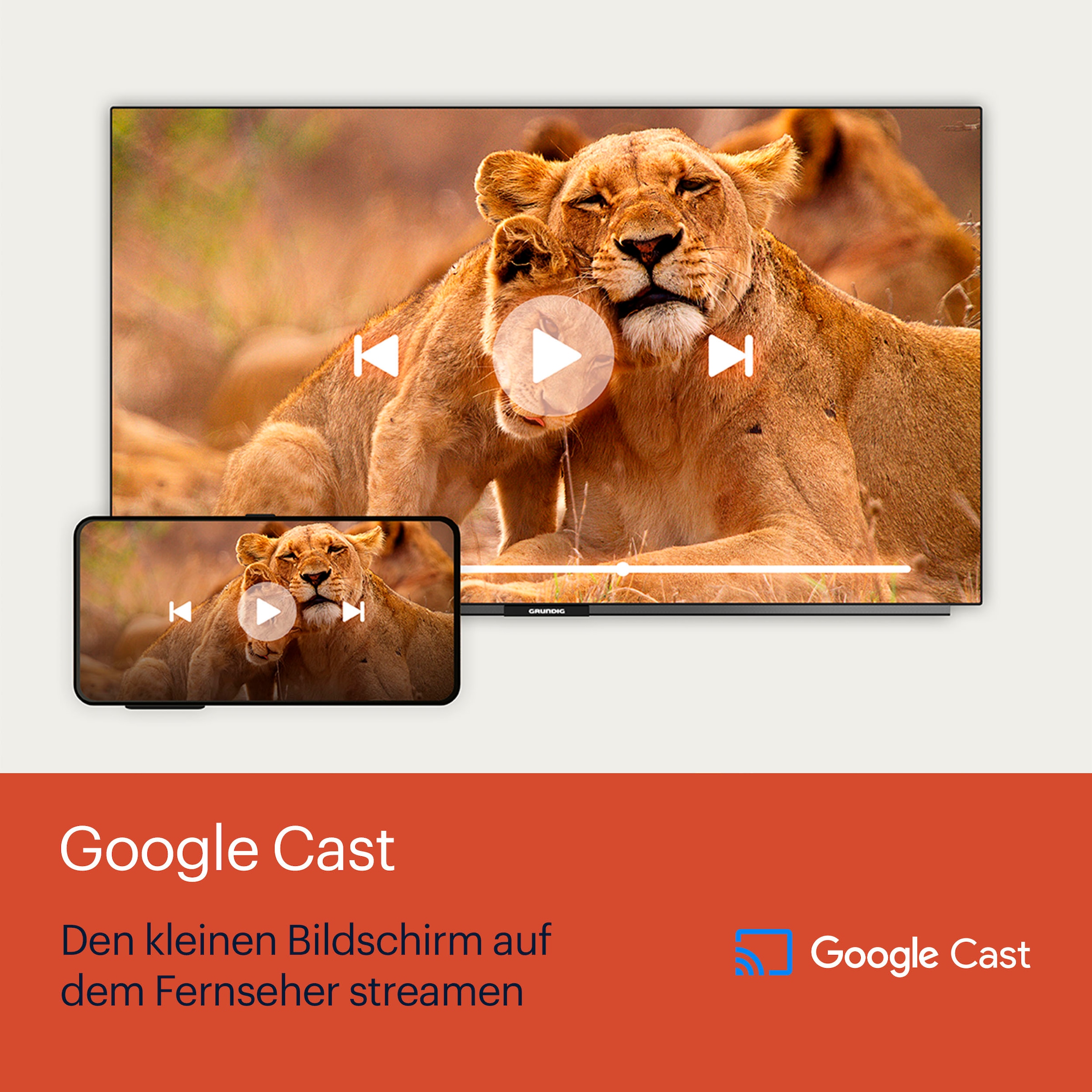 Grundig LED-Fernseher »65 VOE 74 EL6T00«, 4K Ultra HD, Google TV
