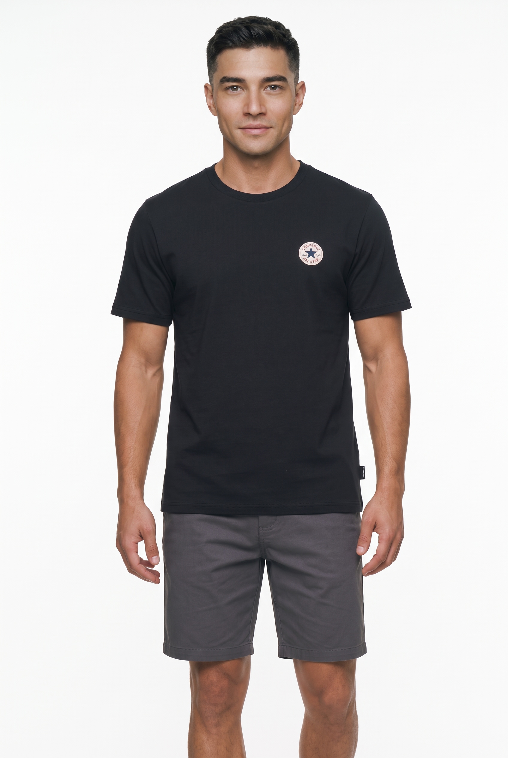 Converse T-Shirt »CHUCK PATCH TEE« mit Rundhalsausschnitt, normale Länge, aus Baumwolle