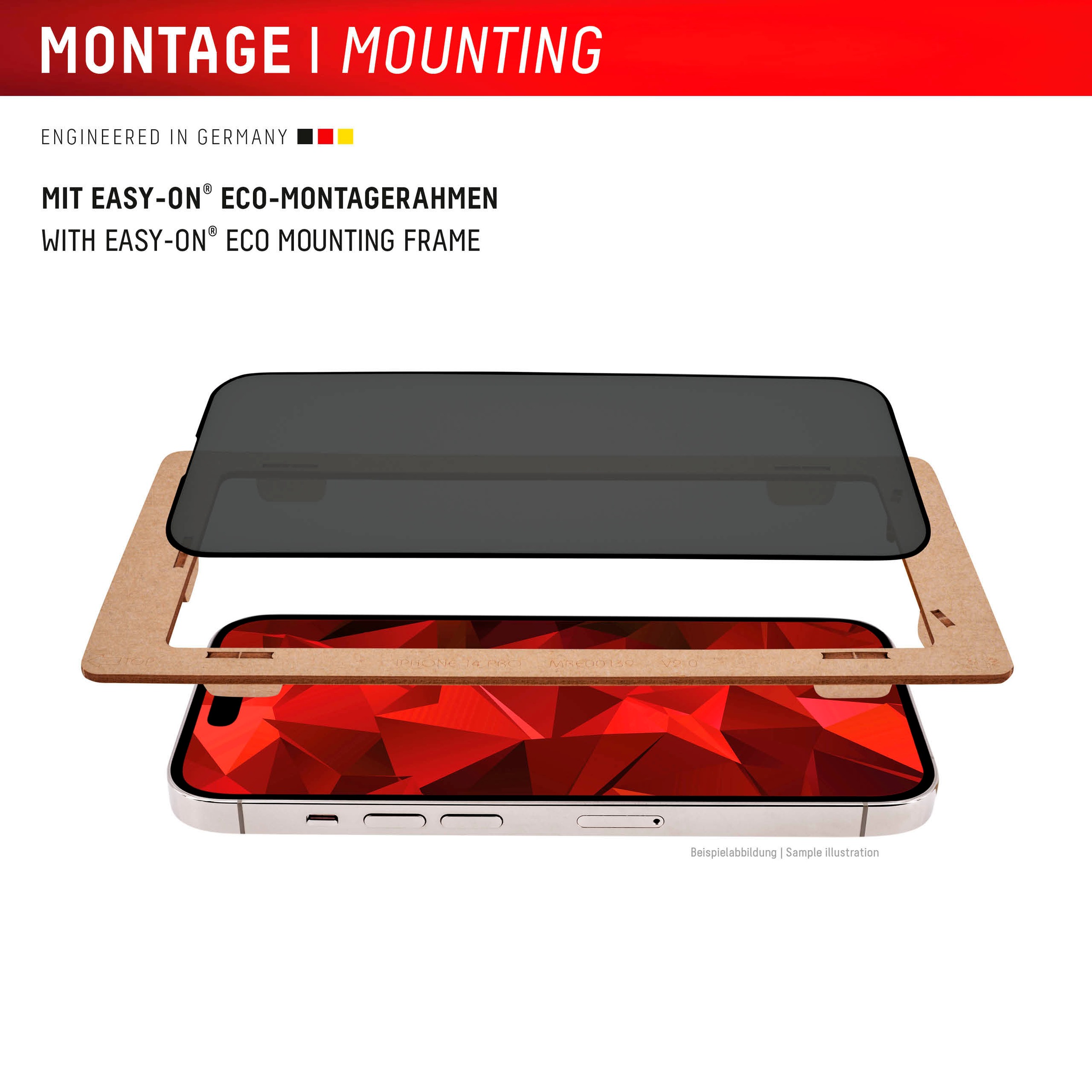 Displex Displayschutzglas »Privacy Glass«, für Samsung Galaxy S24-Samsung Galaxy S25, Blickschutz Displayschutzfolie Displayschutz kratzer-resistent 10H