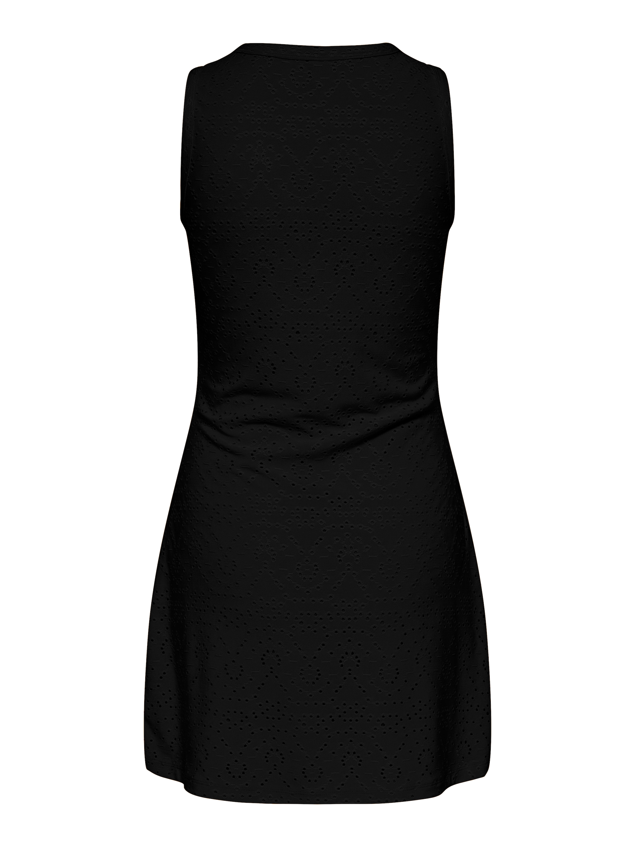 ONLY Spitzenkleid »ONLSMILLA S/L V-NECK DRESS JRS« Materialmix, regular fit, V-Ausschnitt