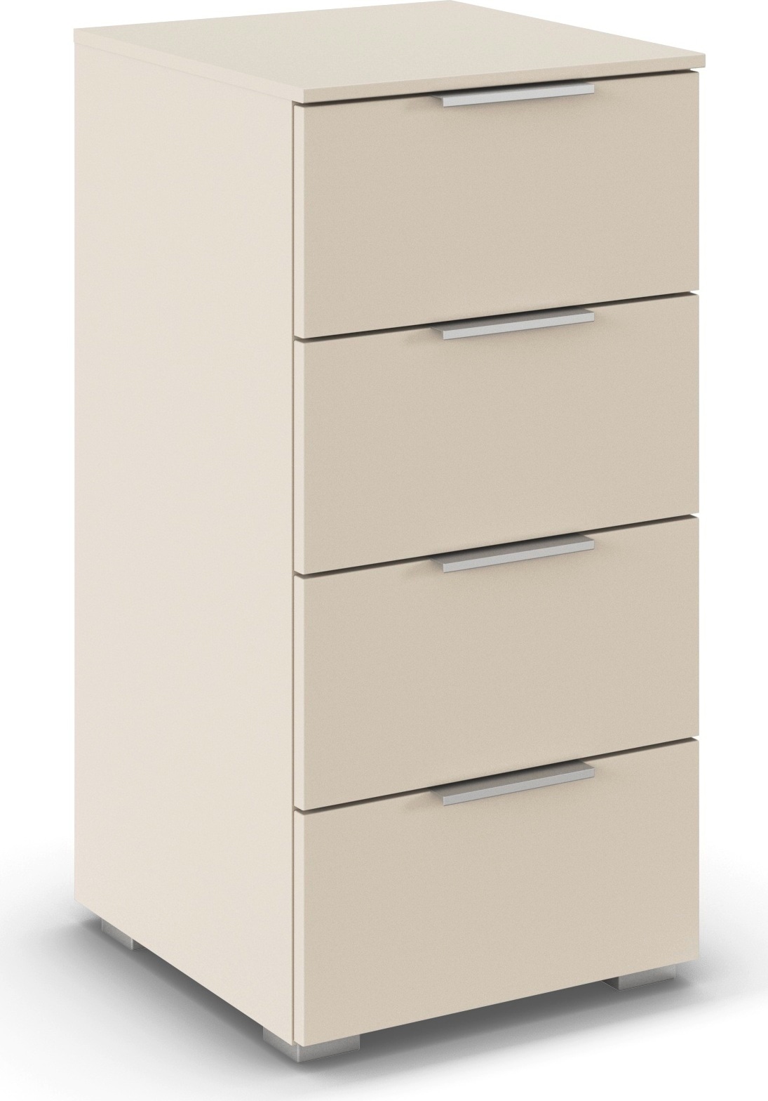 OTTO home Schubkastenkommode »Highboard Sideboard Schubladenkommode Kommode Schlafzimmer ASTANA« Breite 40 cm / Höhe 81 cm,  mit 4 geräumigen Schubladen, Kantengriff in Alufarben MADE IN GERMANY