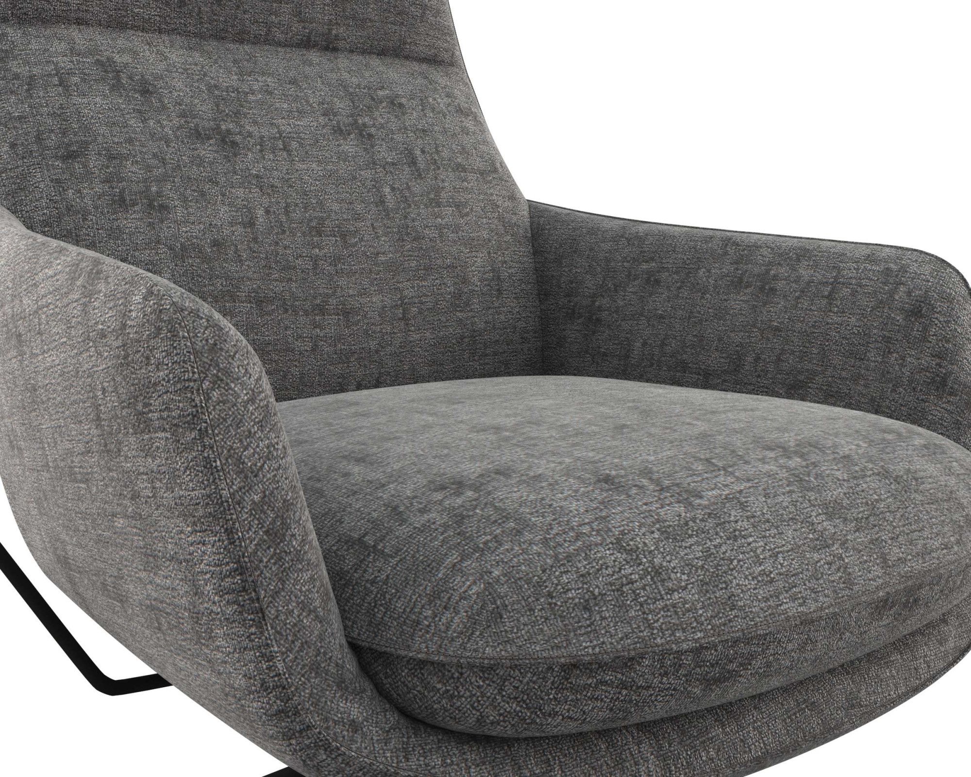FLEXLUX Drehsessel »Marinella, Relaxsessel, TV-Loungesessel, Polstersessel,«, Liegefunktion, drehbar, Fuß schwarz
