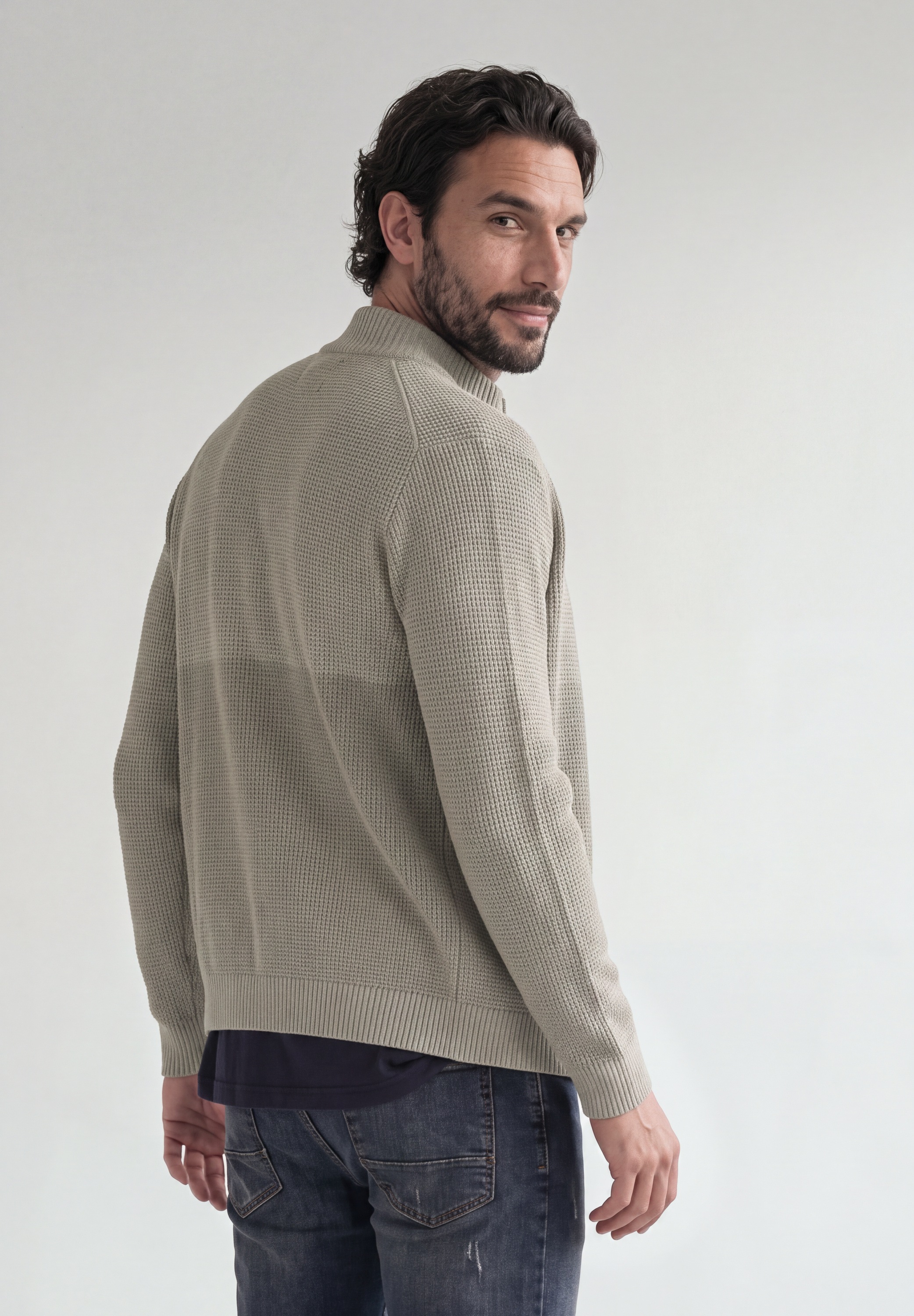 STREET ONE MEN Cardigan mit Zipper