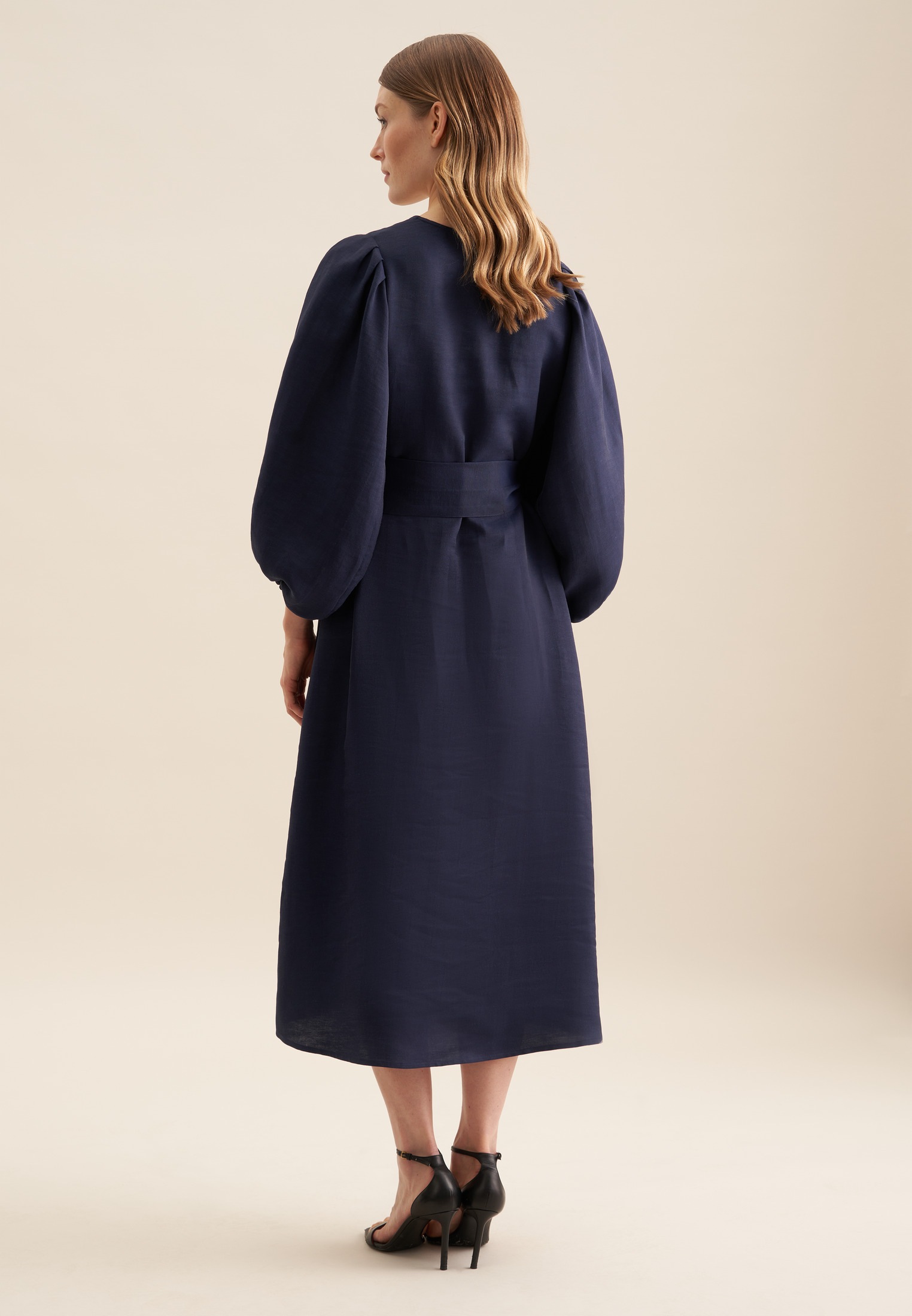 seidensticker Sommerkleid "Schwarze Rose" 3/4 V-Neck Uni günstig online kaufen