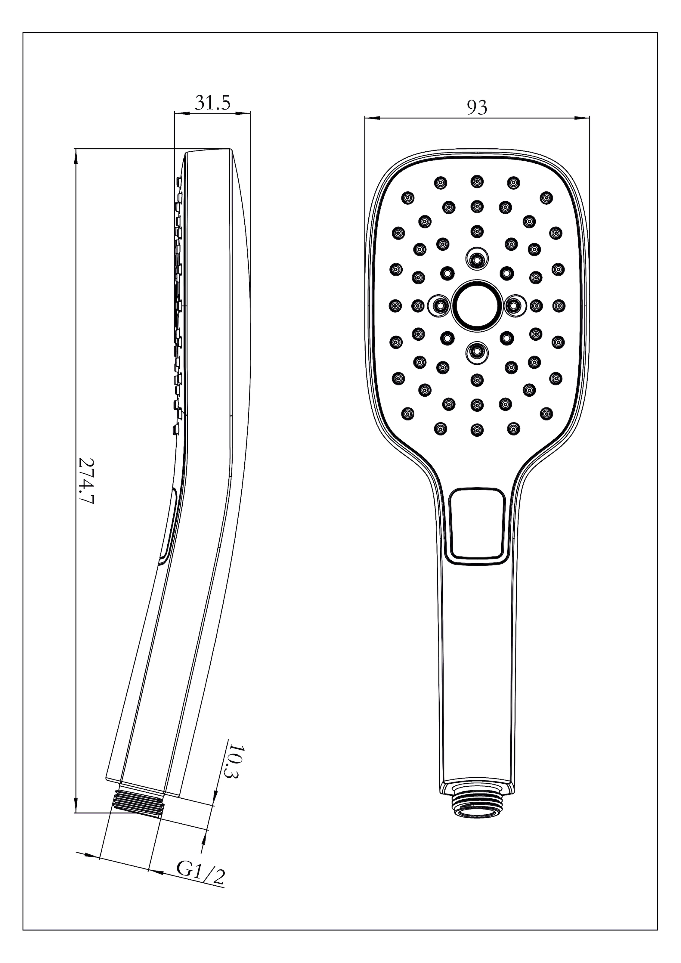 Marwell Handbrause »Silver Quattro«, verschiedenen Strahlarten, kaufen verchromt 3 | BAUR